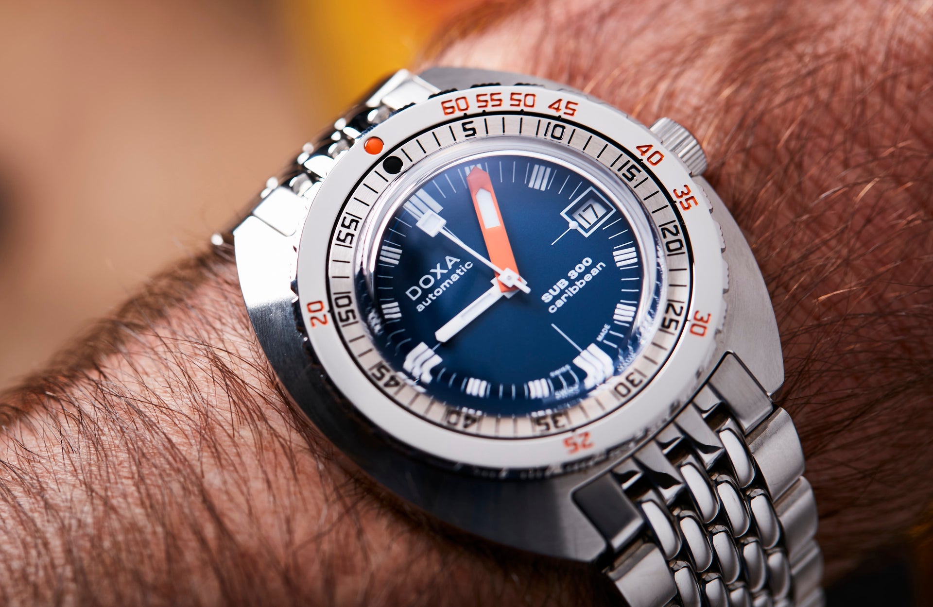 Doxa SUB 300 Caribbean Automatic (Blue Dial / 42.5mm)