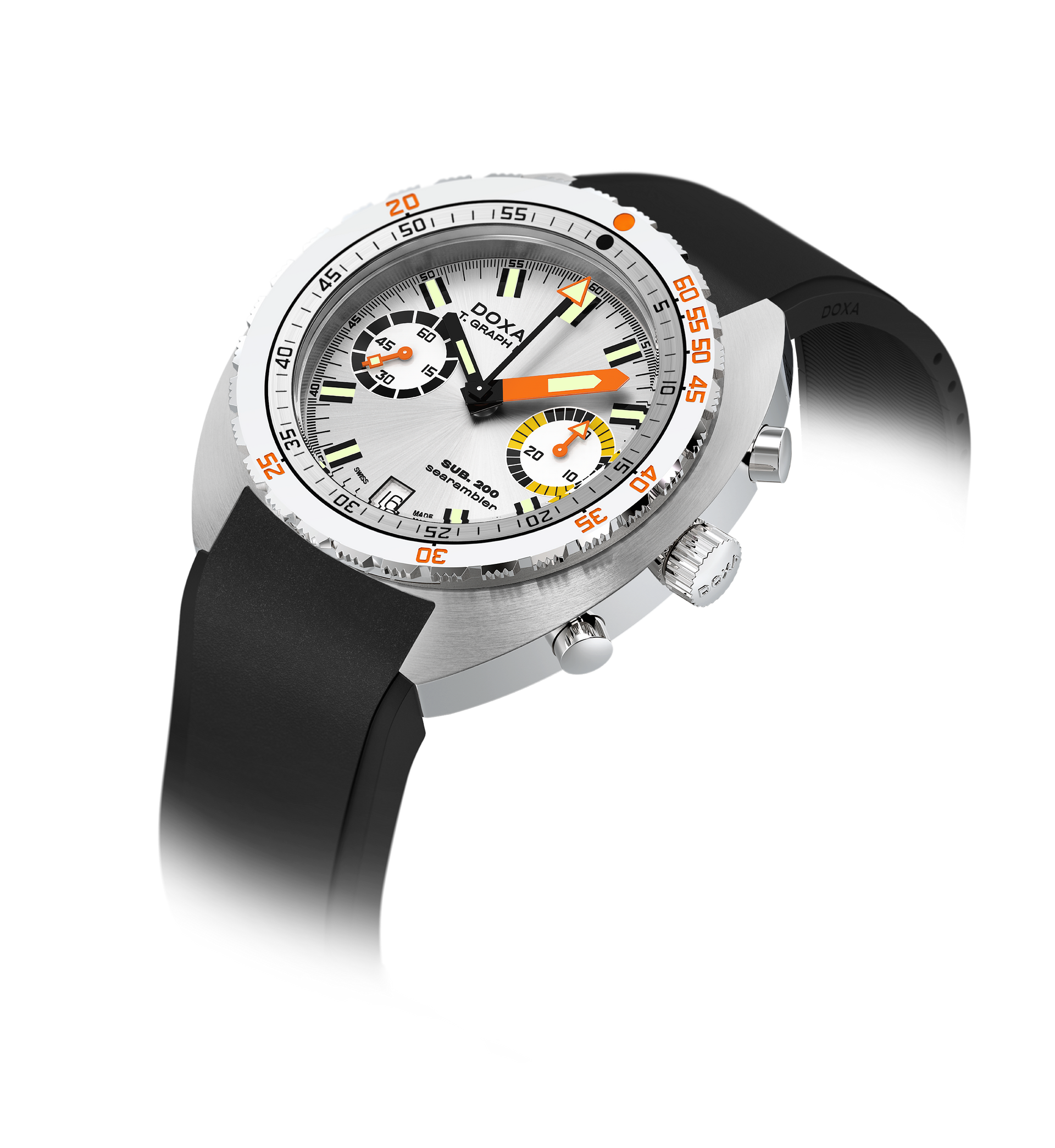 Doxa SUB 200 T.GRAPH II Searambler Automatic Chronograph (Silver Dial / 42mm)