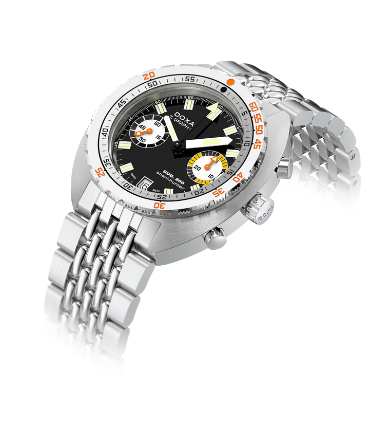 Doxa SUB 200 T.GRAPH II Sharkhunter Automatic Chronograph (Black Dial / 42mm)