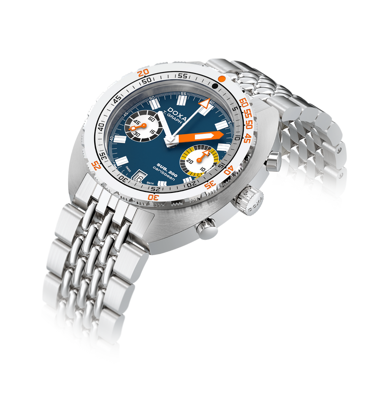 Doxa SUB 200 T.GRAPH II Caribbean Automatic Chronograph (Blue Dial / 42mm)
