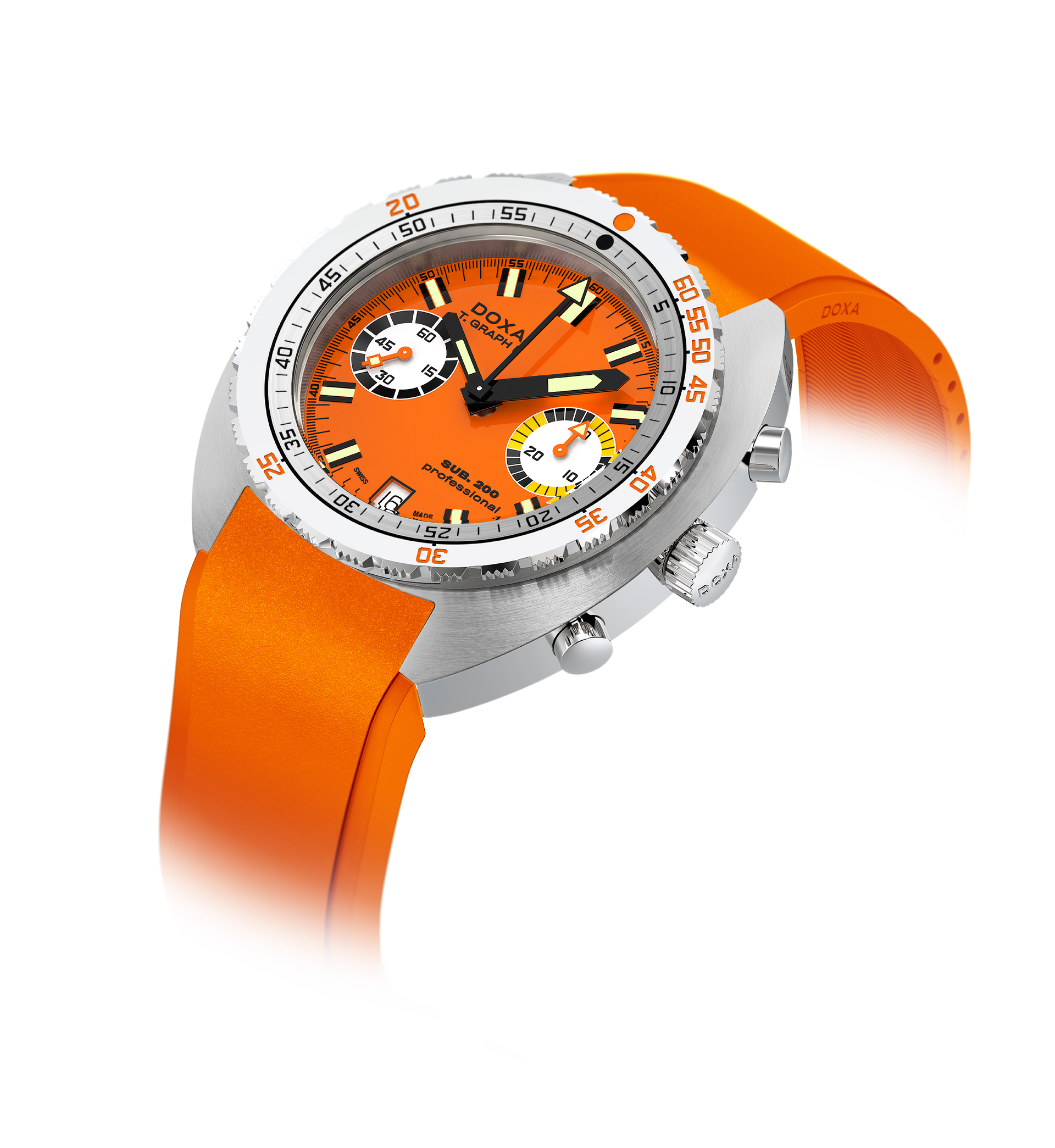 Doxa SUB 200 T.GRAPH II Professional Automatic Chronograph (Orange Dial / 42mm)