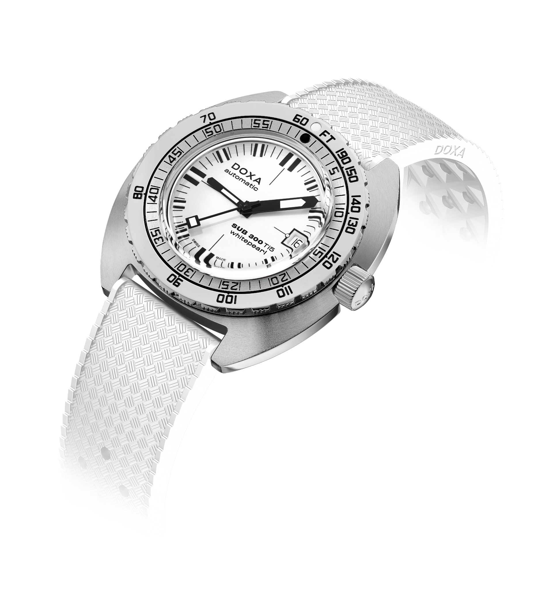 Doxa SUB 300 Ti5 Whitepearl Automatic (White Dial / 42.5mm)