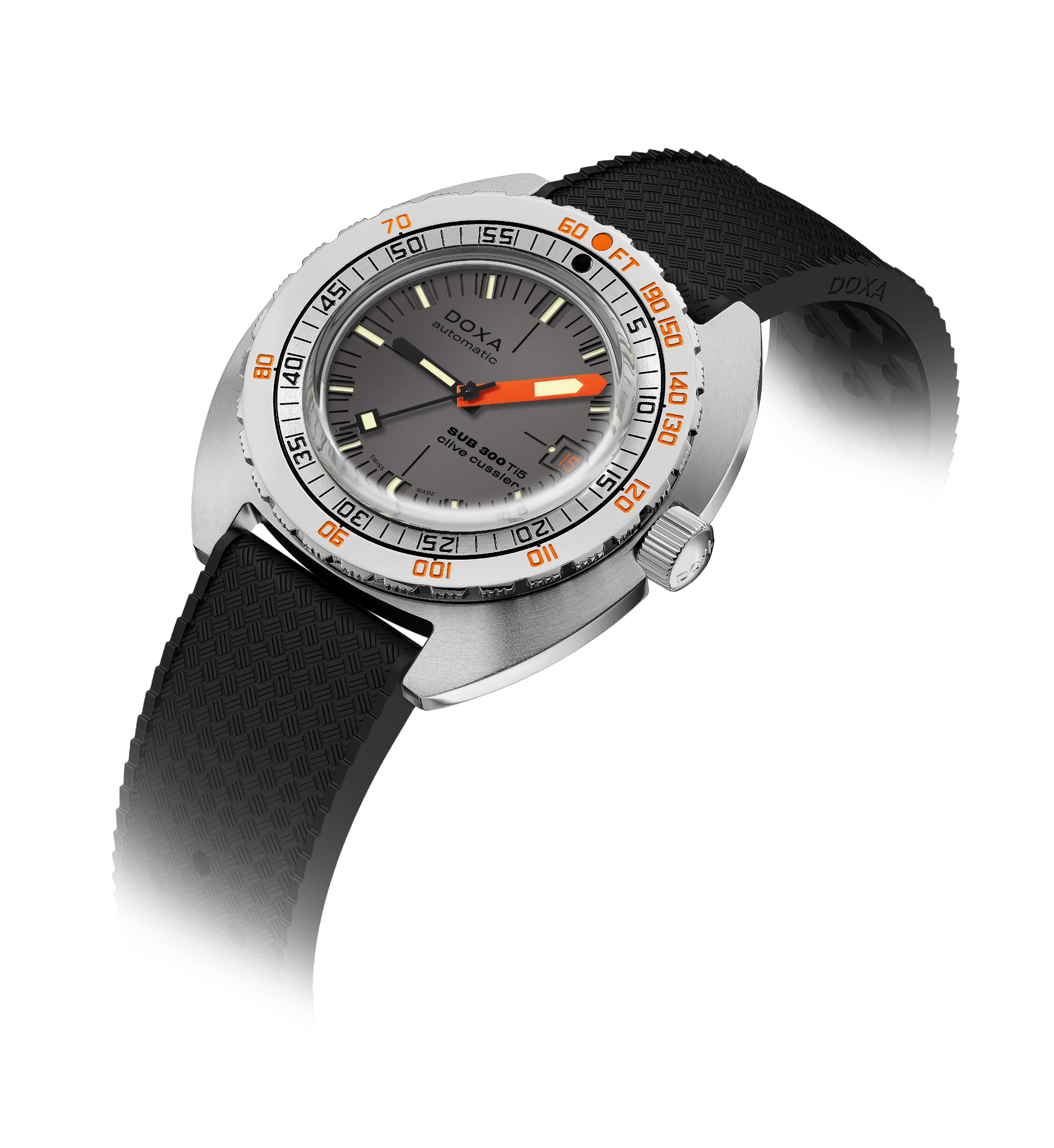 Doxa SUB 300 Ti5 Clive Cussler Automatic (Silver Dial / 42.5mm)