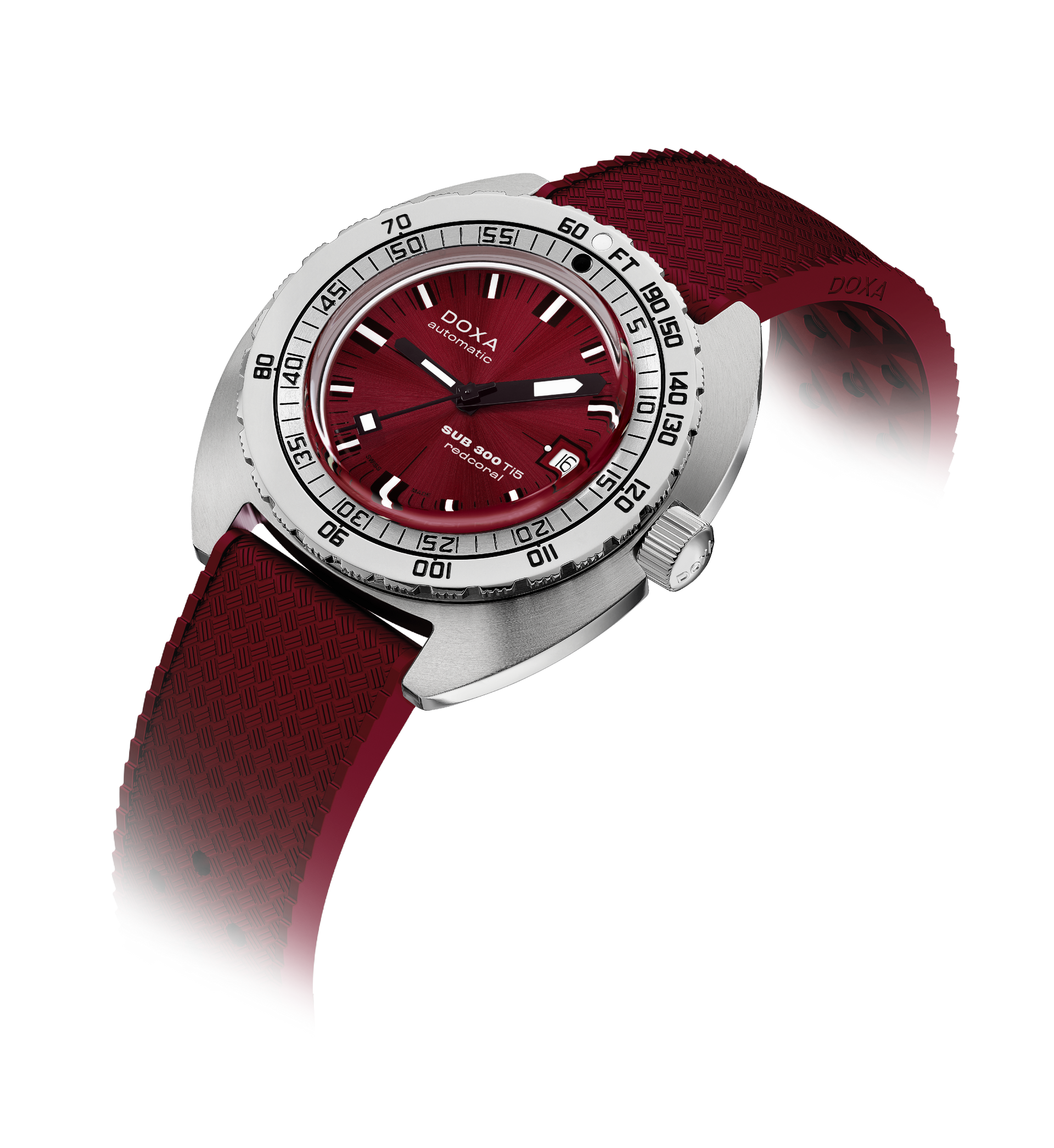 Doxa SUB 300 Ti5 Redcoral Automatic (Red Dial / 42.5mm)