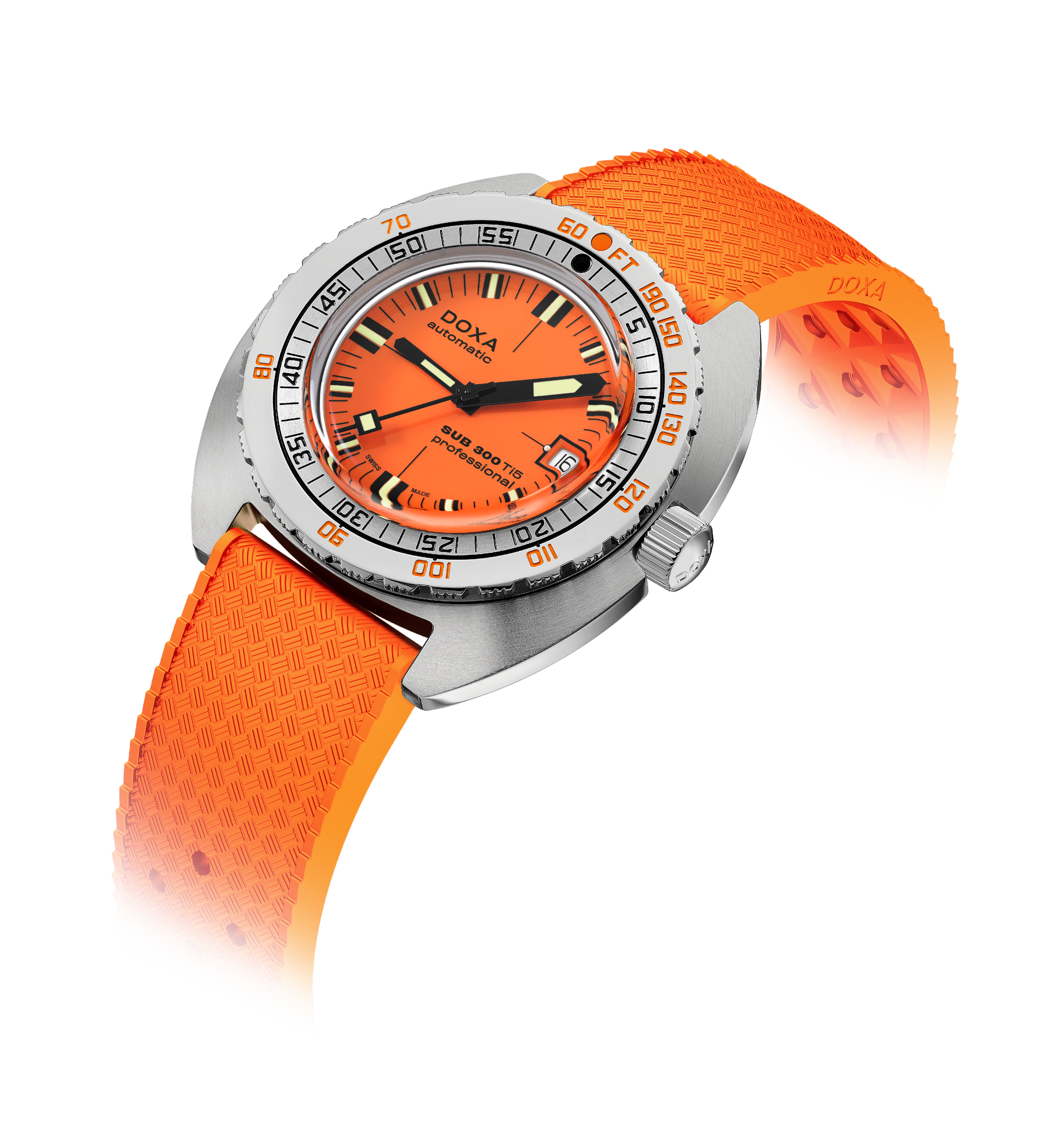 Doxa SUB 300 Ti5 Professional Automatic (Orange Dial / 42.5mm)