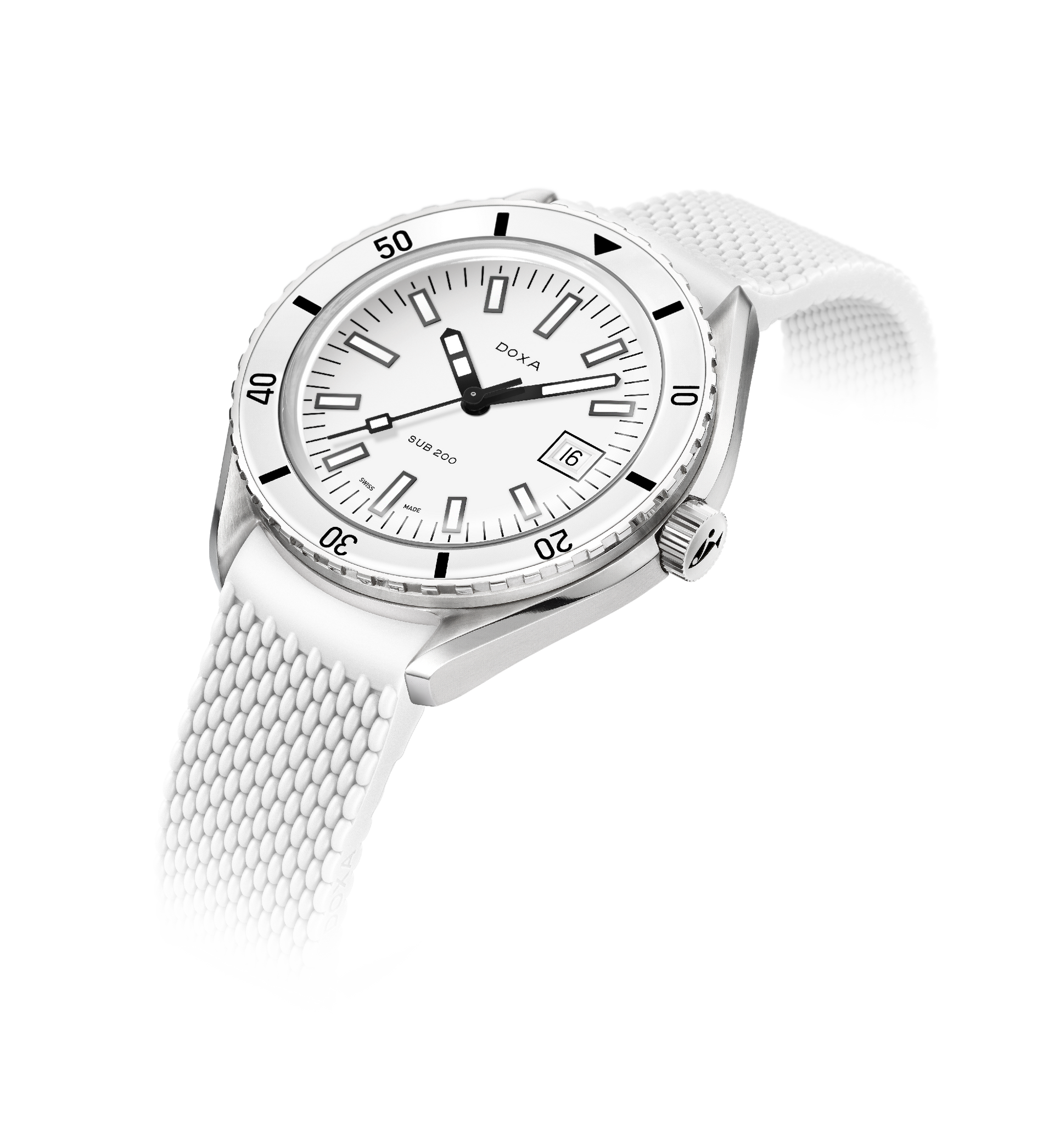 Doxa SUB 200 Whitepearl Automatic (White Dial / 42mm)