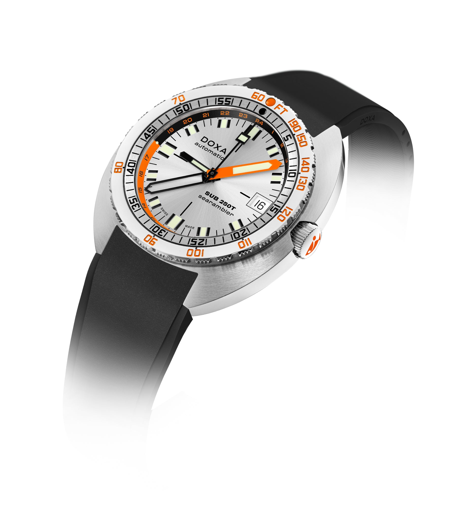 Doxa SUB 250T GMT Searambler Automatic (Silver Dial / 40mm)