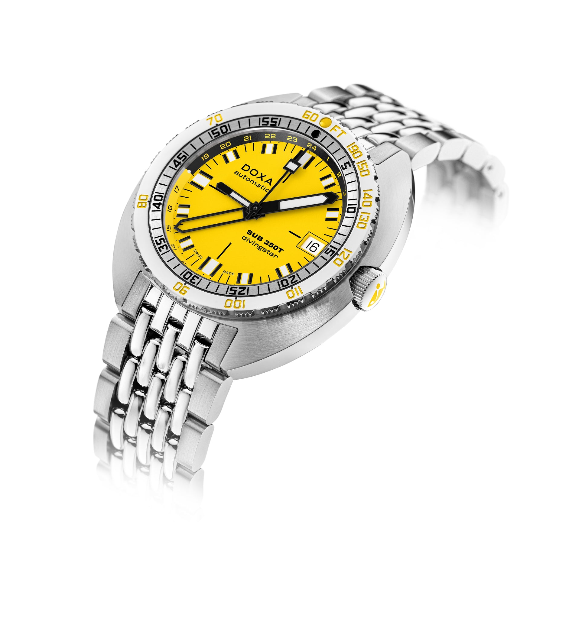 Doxa SUB 250T GMT Divingstar Automatic (Yellow Dial 40mm