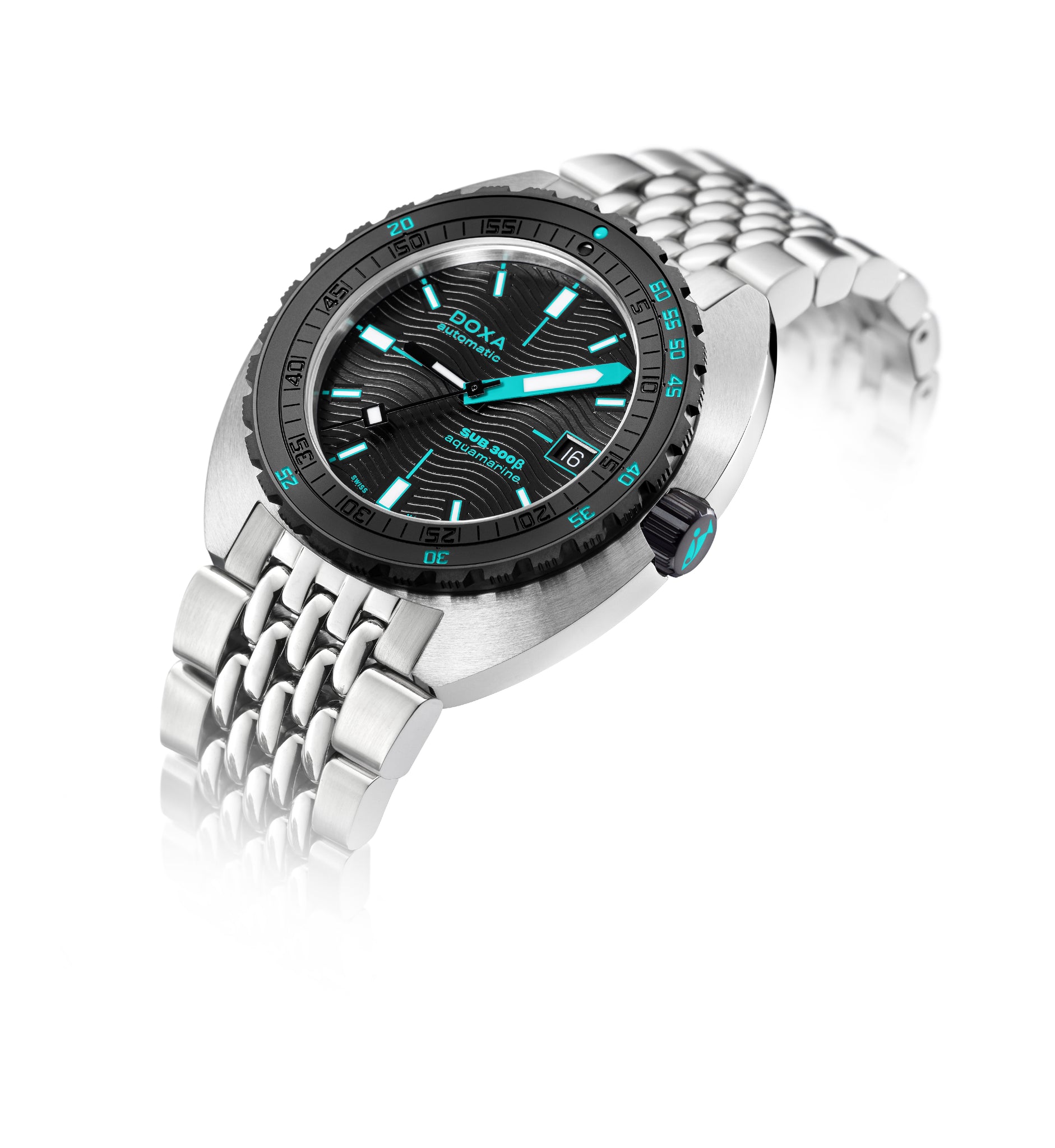 Doxa SUB 300 Beta Aquamarine Automatic (Black Dial / 42.5mm)