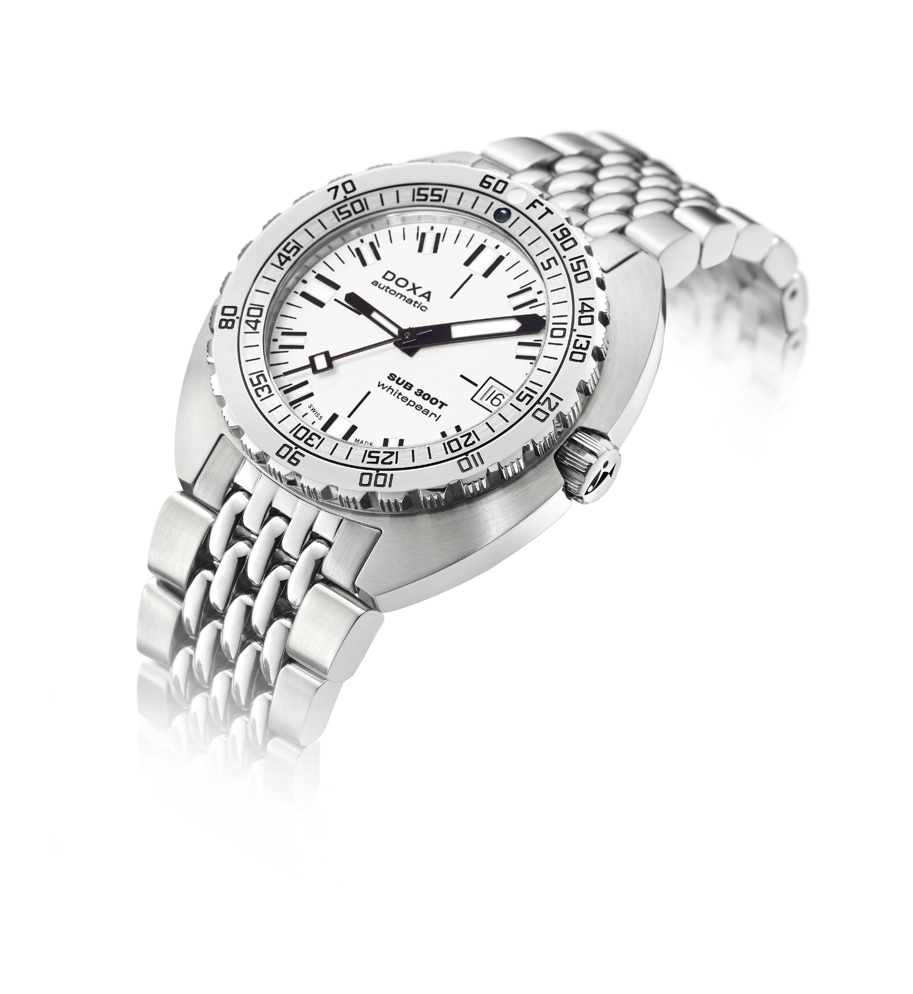 Doxa SUB 300T Whitepearl Automatic (White Dial / 42.5mm)