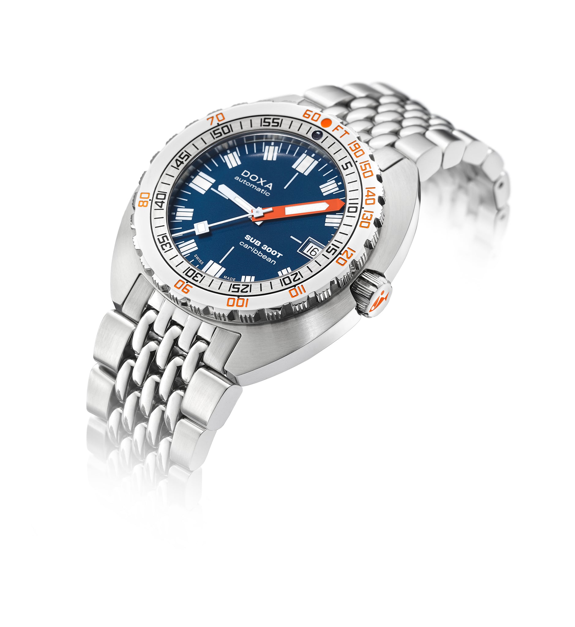Doxa SUB 300T Caribbean Automatic (Blue Dial / 42.5mm)
