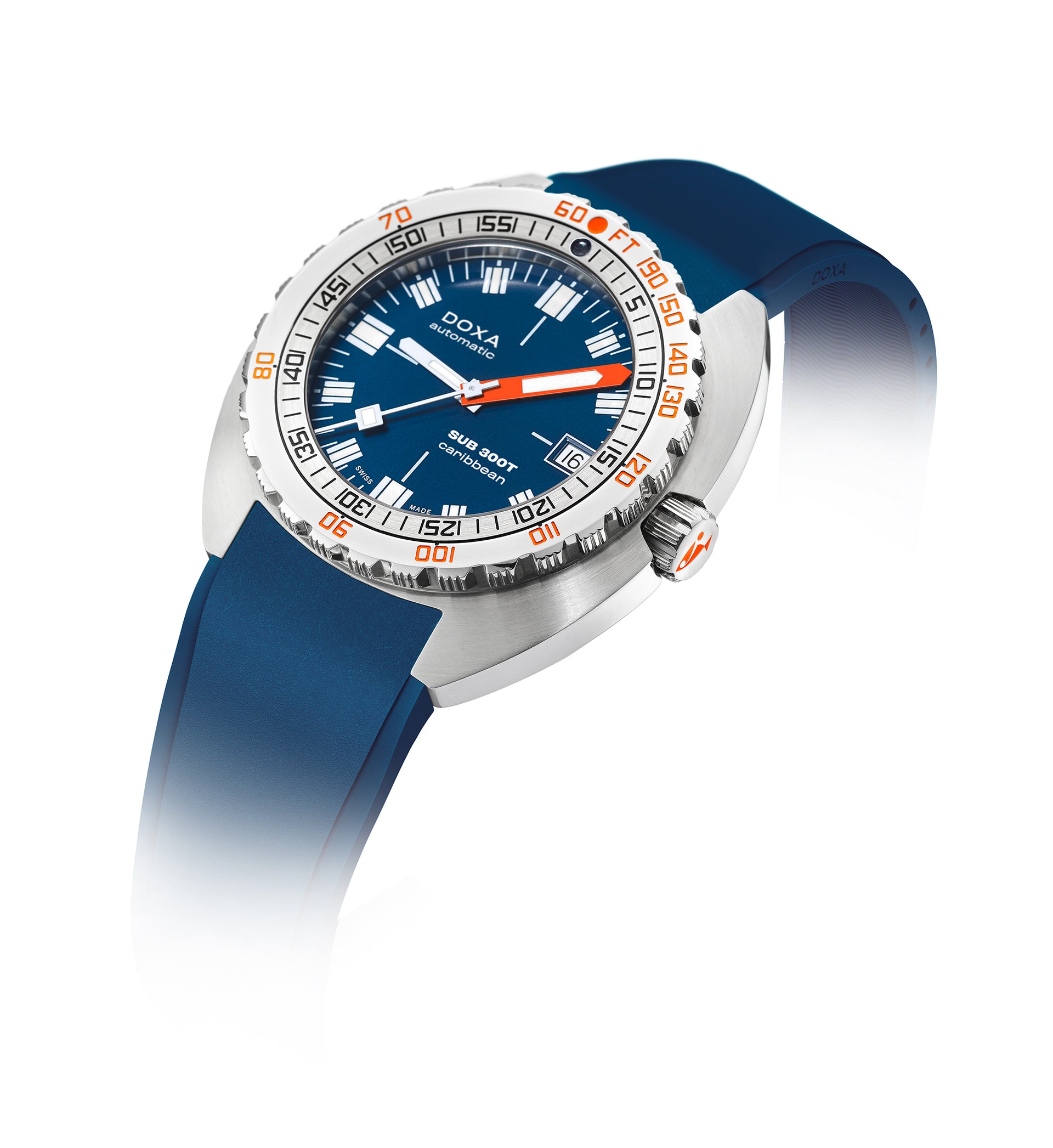 Doxa SUB 300T Caribbean Automatic (Blue Dial / 42.5mm)