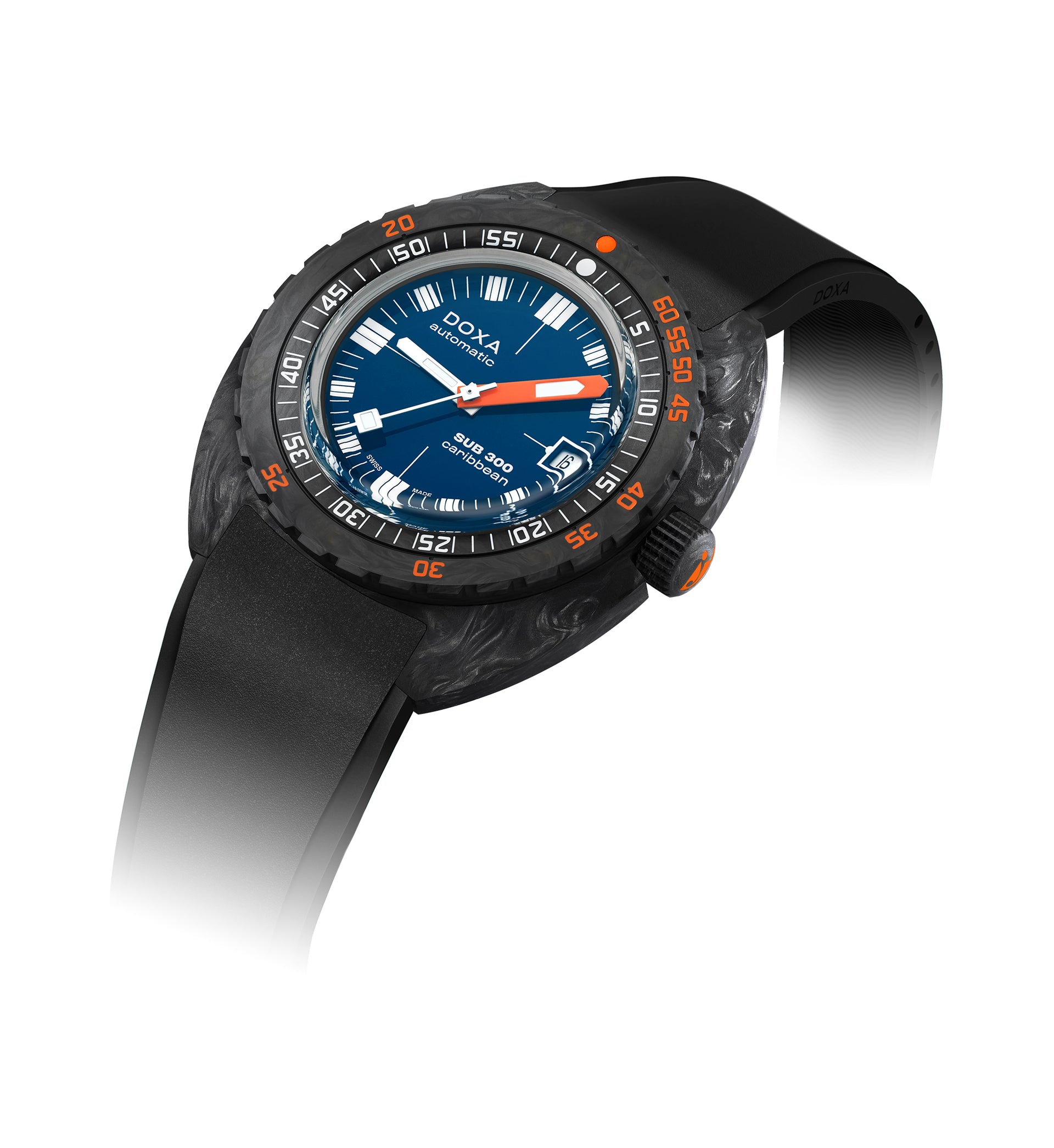 Doxa SUB 300 Carbon Caribbean Automatic (Blue Dial / 42.5mm)