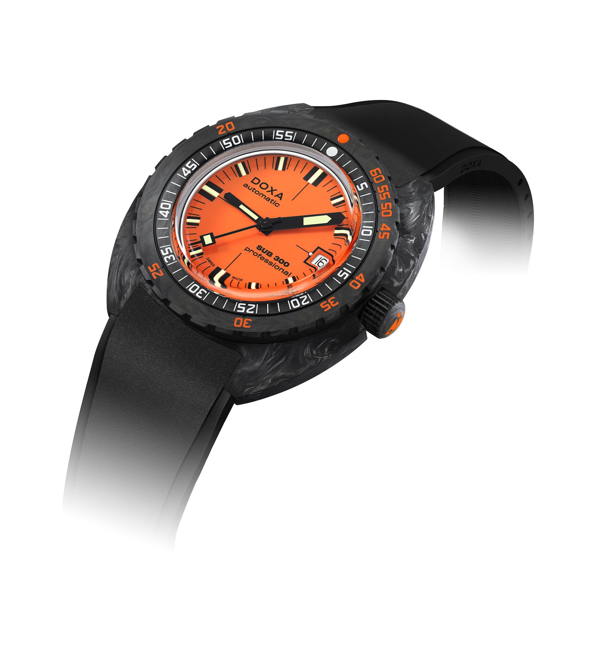 Doxa SUB 300 Carbon Professional Automatic (Orange Dial / 42.5mm)