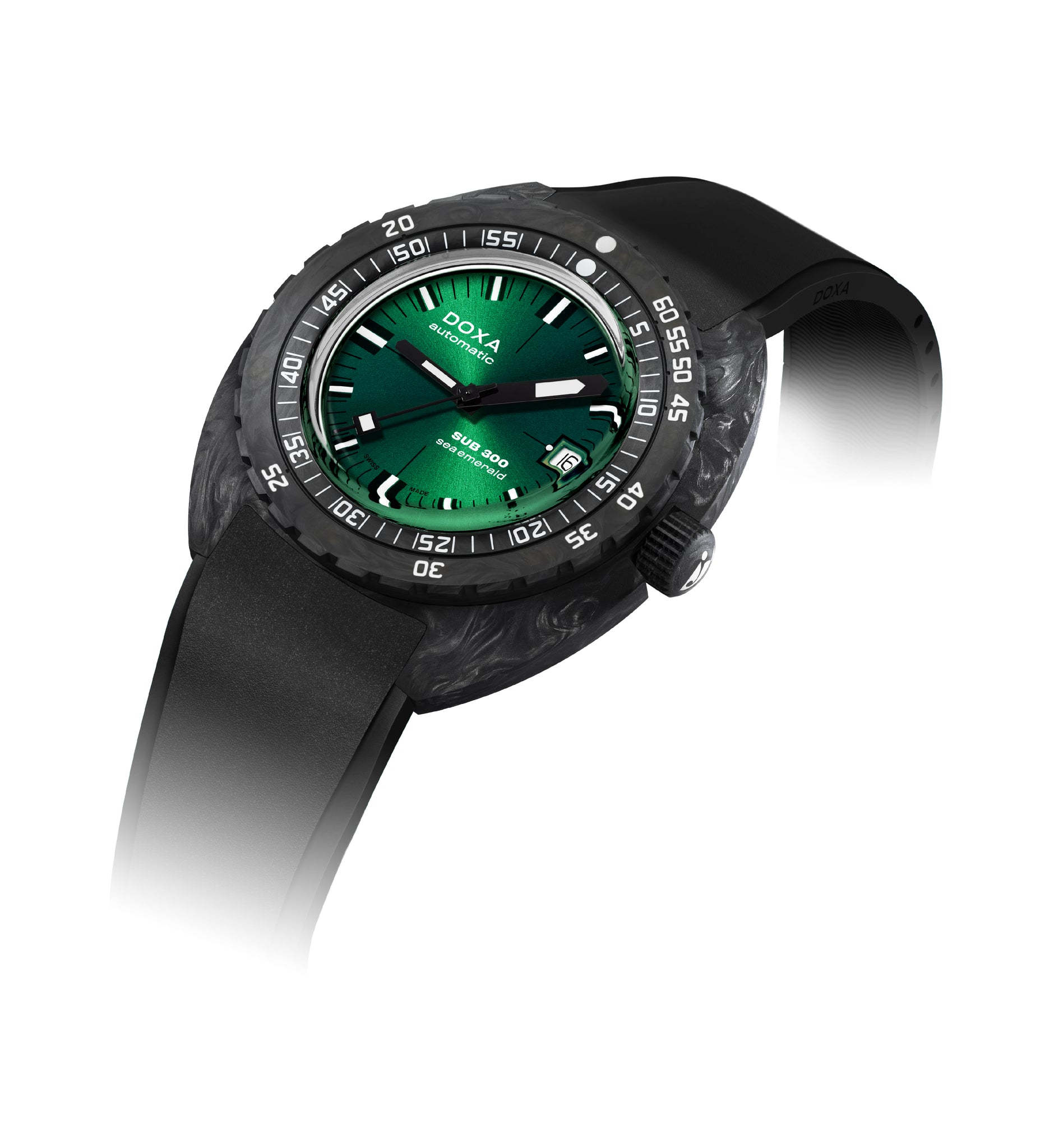 Doxa SUB 300 Carbon Sea Emerald Automatic (Green Dial / 42.5mm)