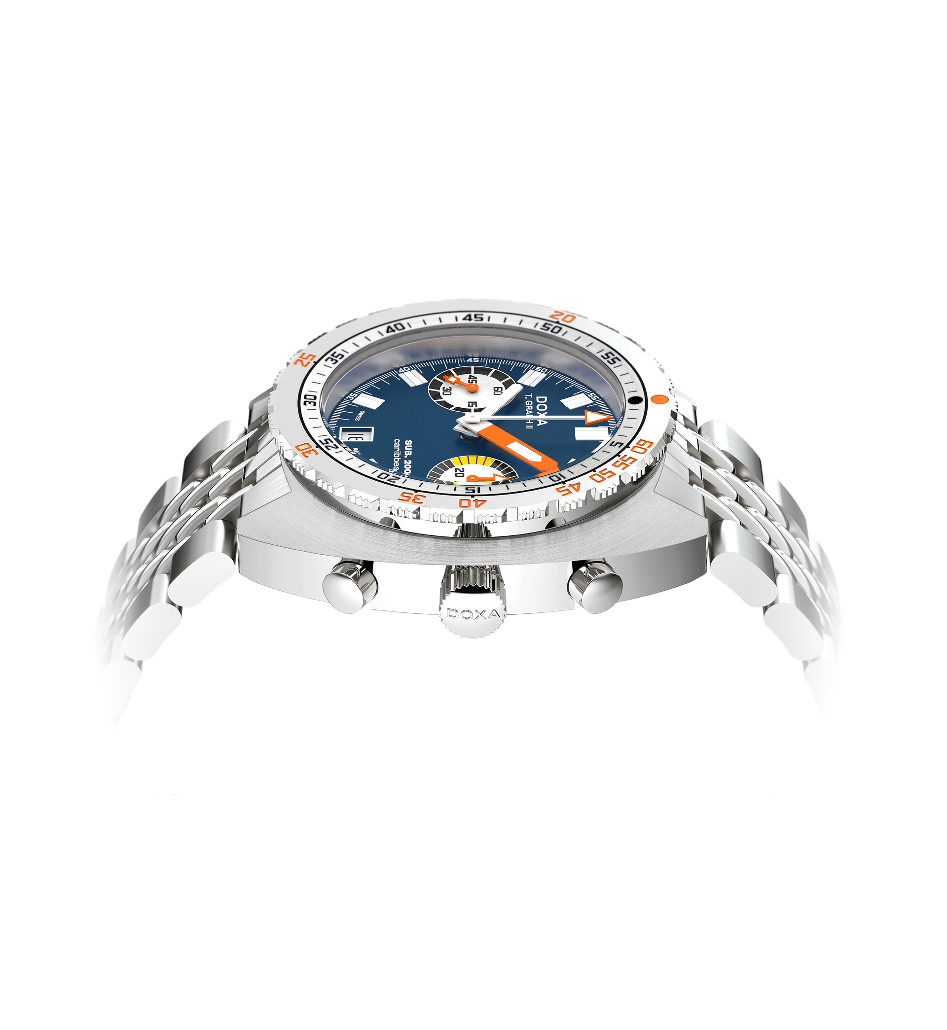 Doxa SUB 200 T.GRAPH II Caribbean Automatic Chronograph (Blue Dial / 42mm)