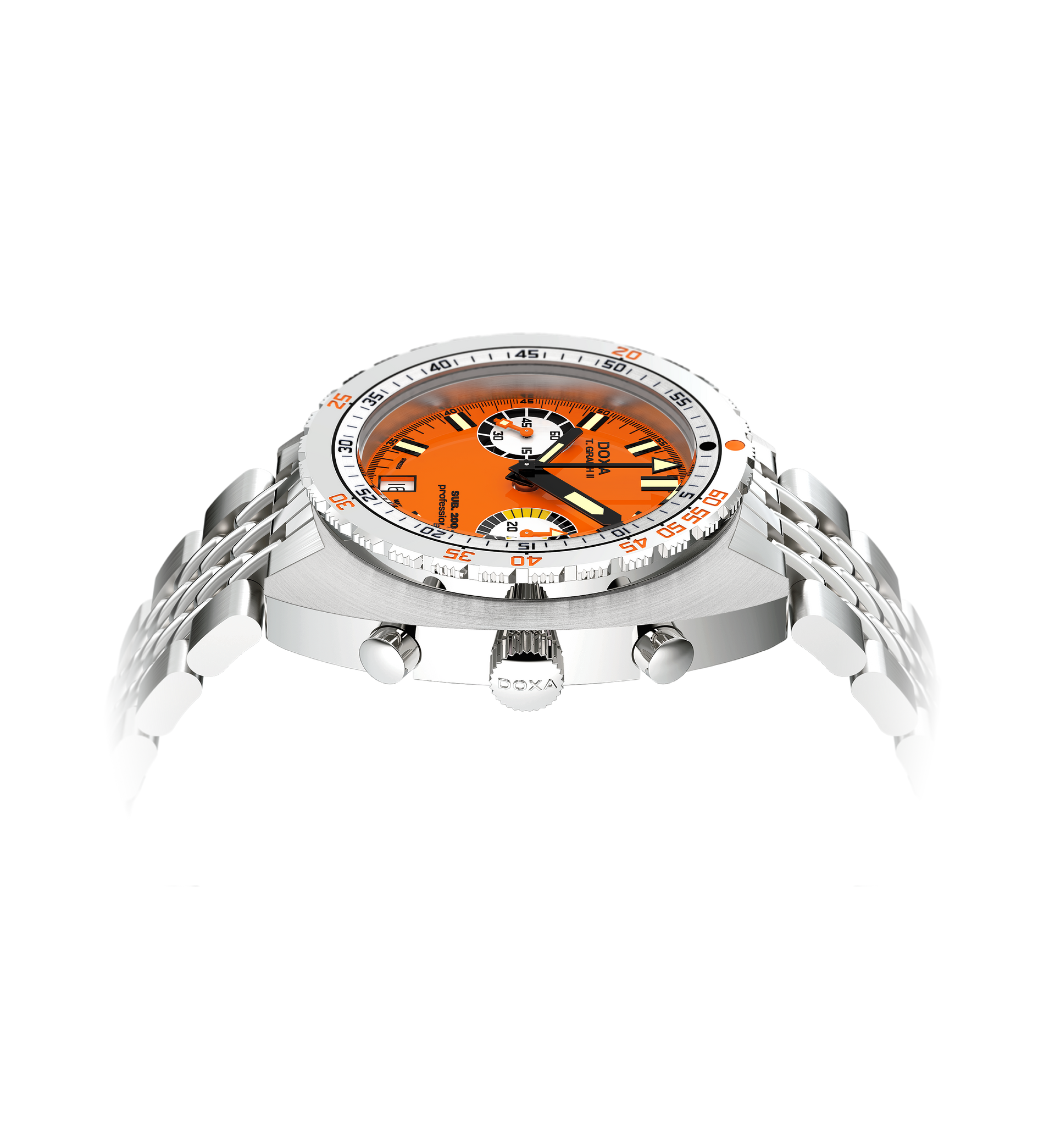 Doxa SUB 200 T.GRAPH II Professional Automatic Chronograph (Orange Dial / 42mm)