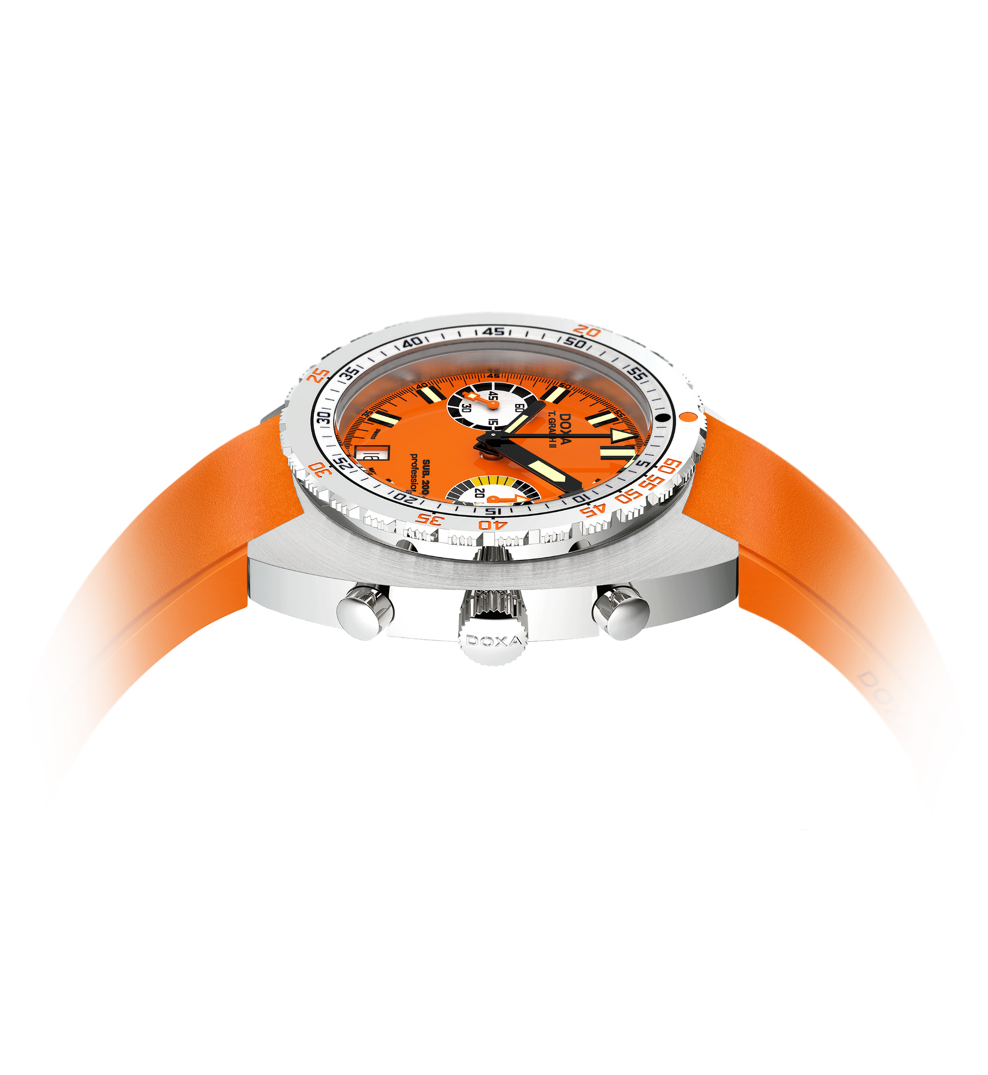 Doxa SUB 200 T.GRAPH II Professional Automatic Chronograph (Orange Dial / 42mm)