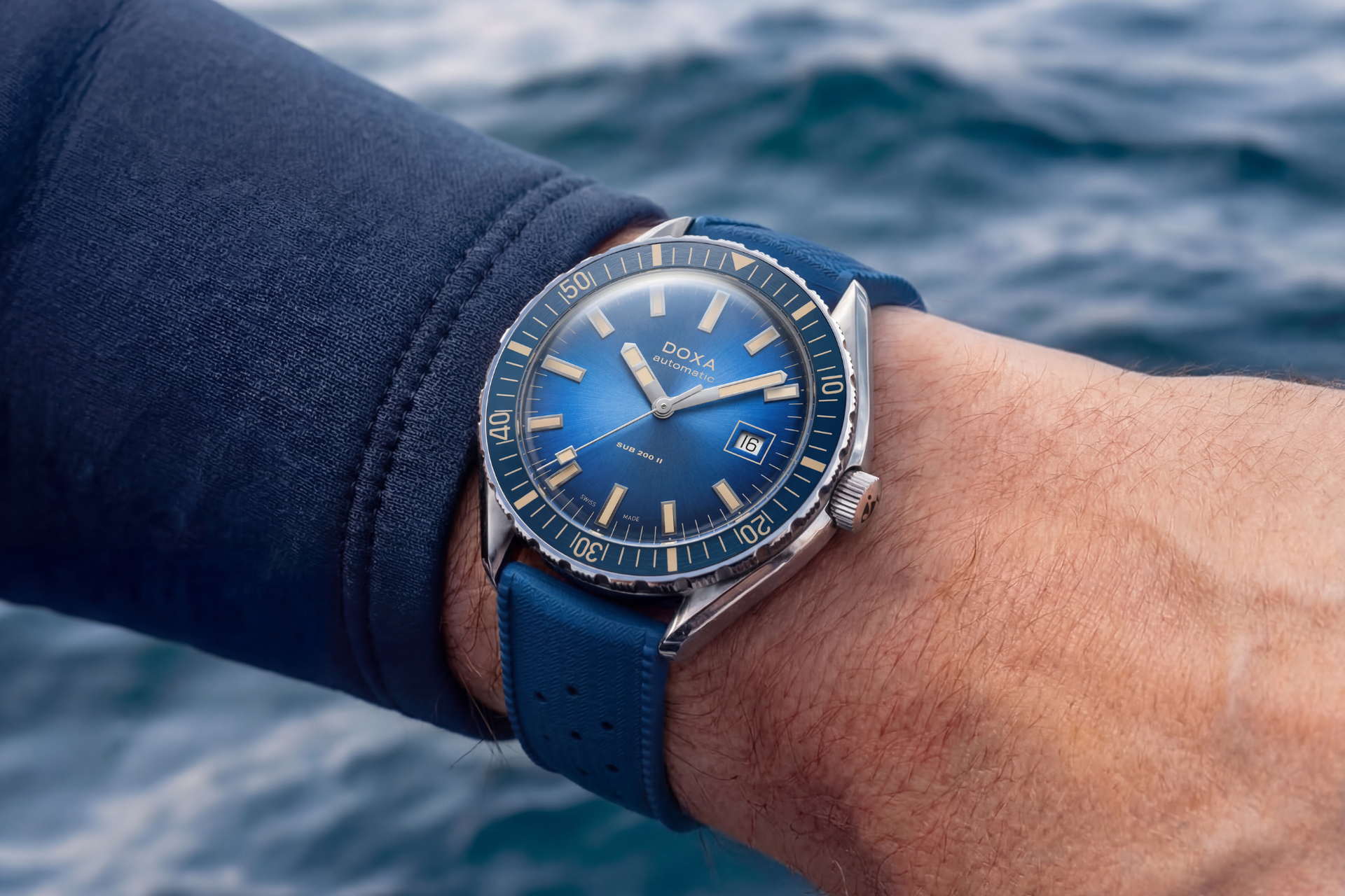 Doxa SUB 200 II Caribbean Automatic (Blue Dial / 44mm)