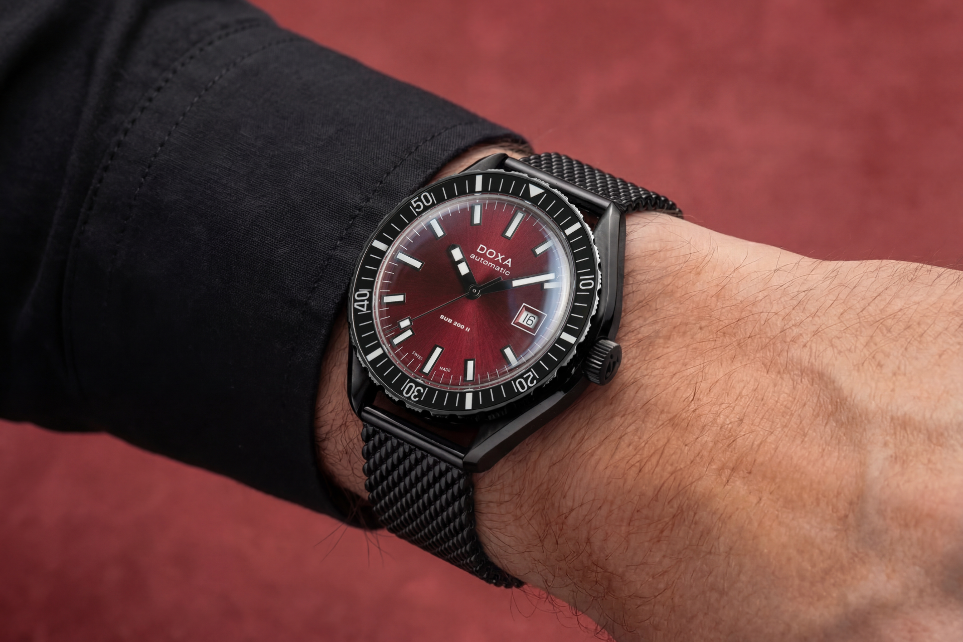 Doxa SUB 200 II Redcoral Automatic (Red Dial / 44mm)