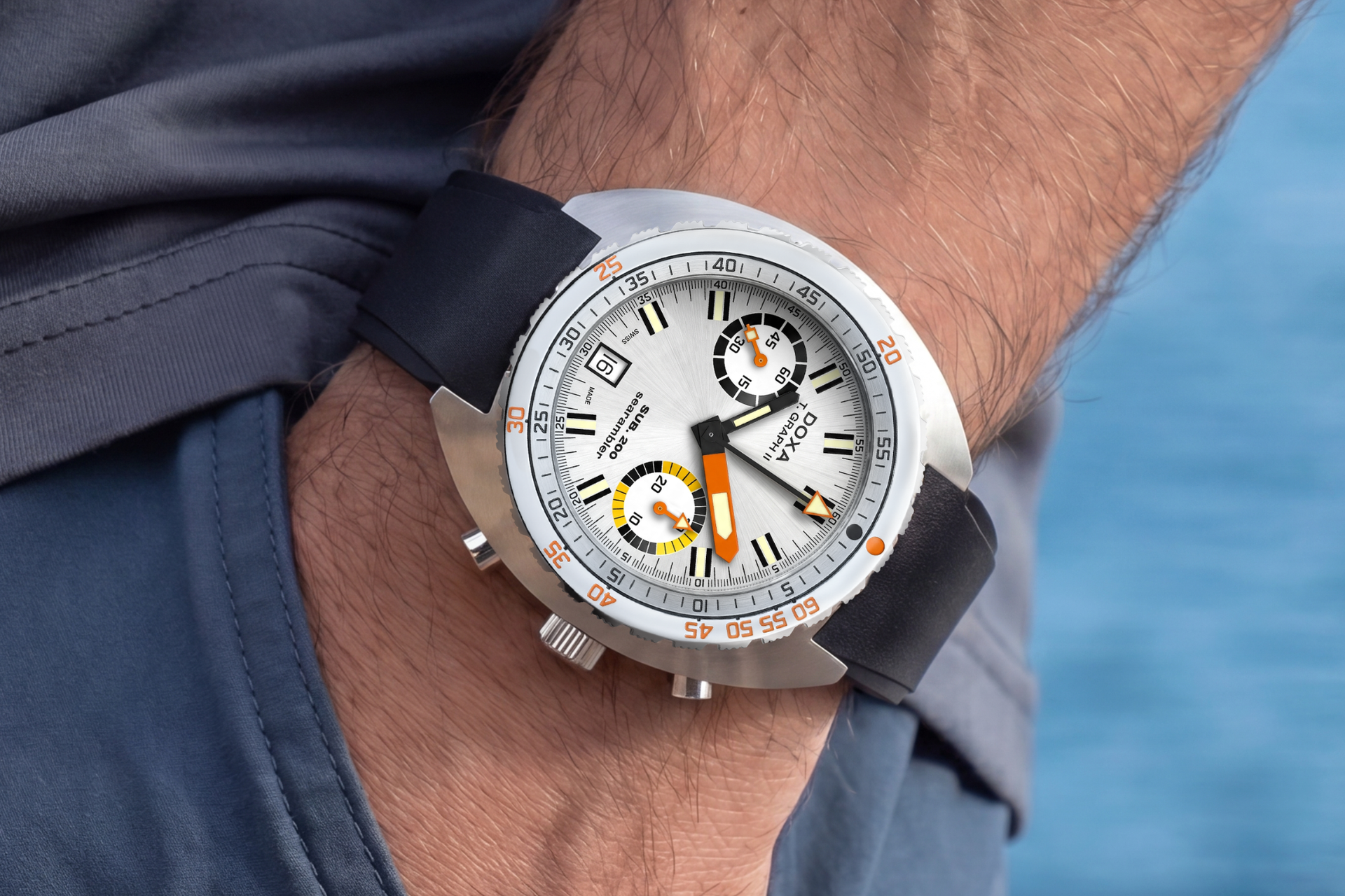 Doxa SUB 200 T.GRAPH II Searambler Automatic Chronograph (Silver Dial / 42mm)