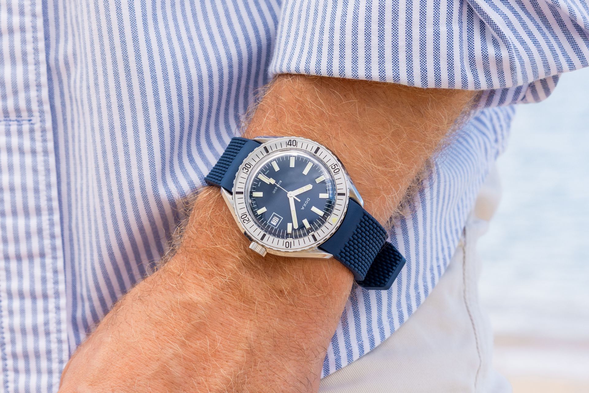 Doxa SUB 200 Caribbean Automatic (Blue Dial / 42mm)