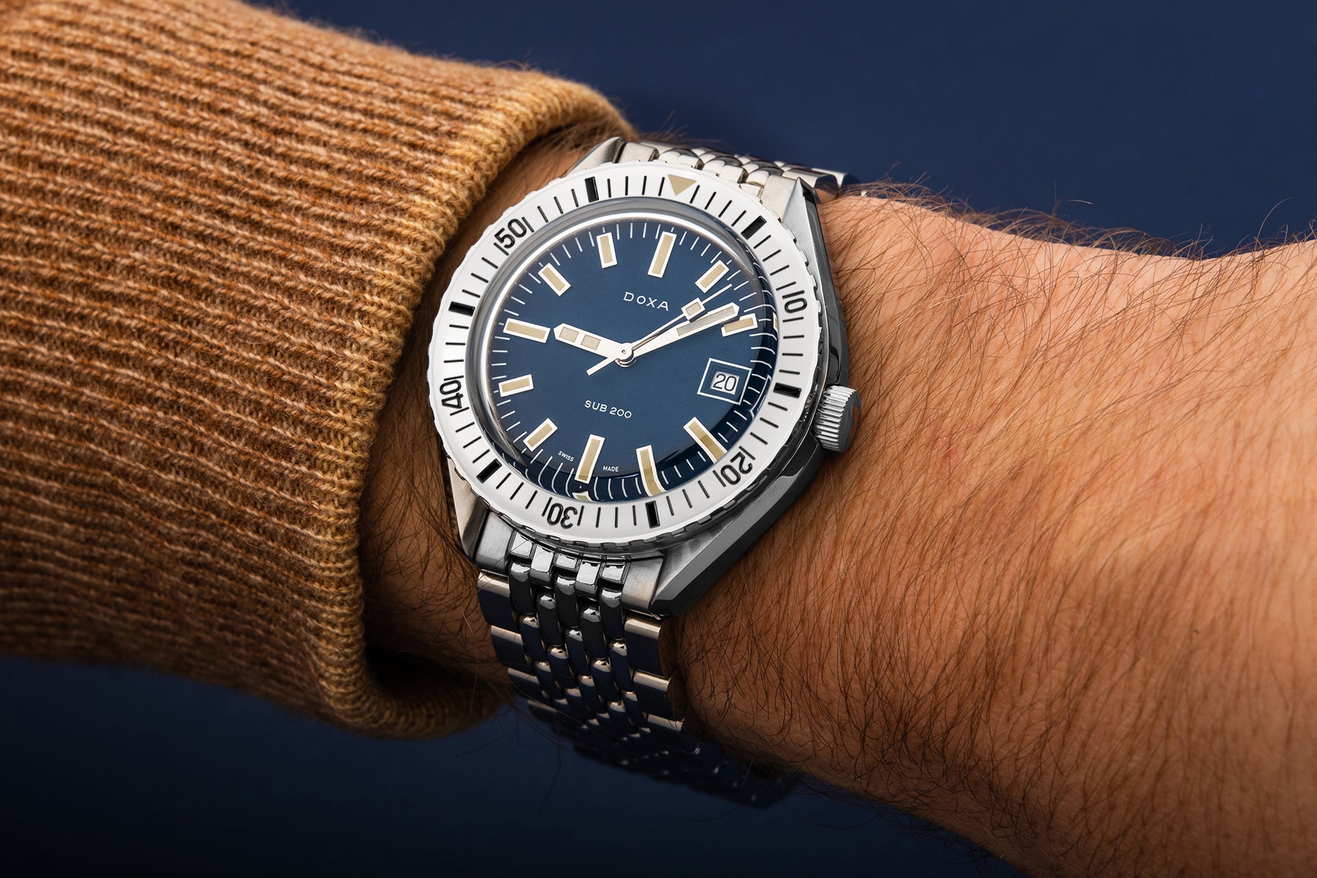 Doxa SUB 200 Caribbean Automatic (Blue Dial / 42mm)