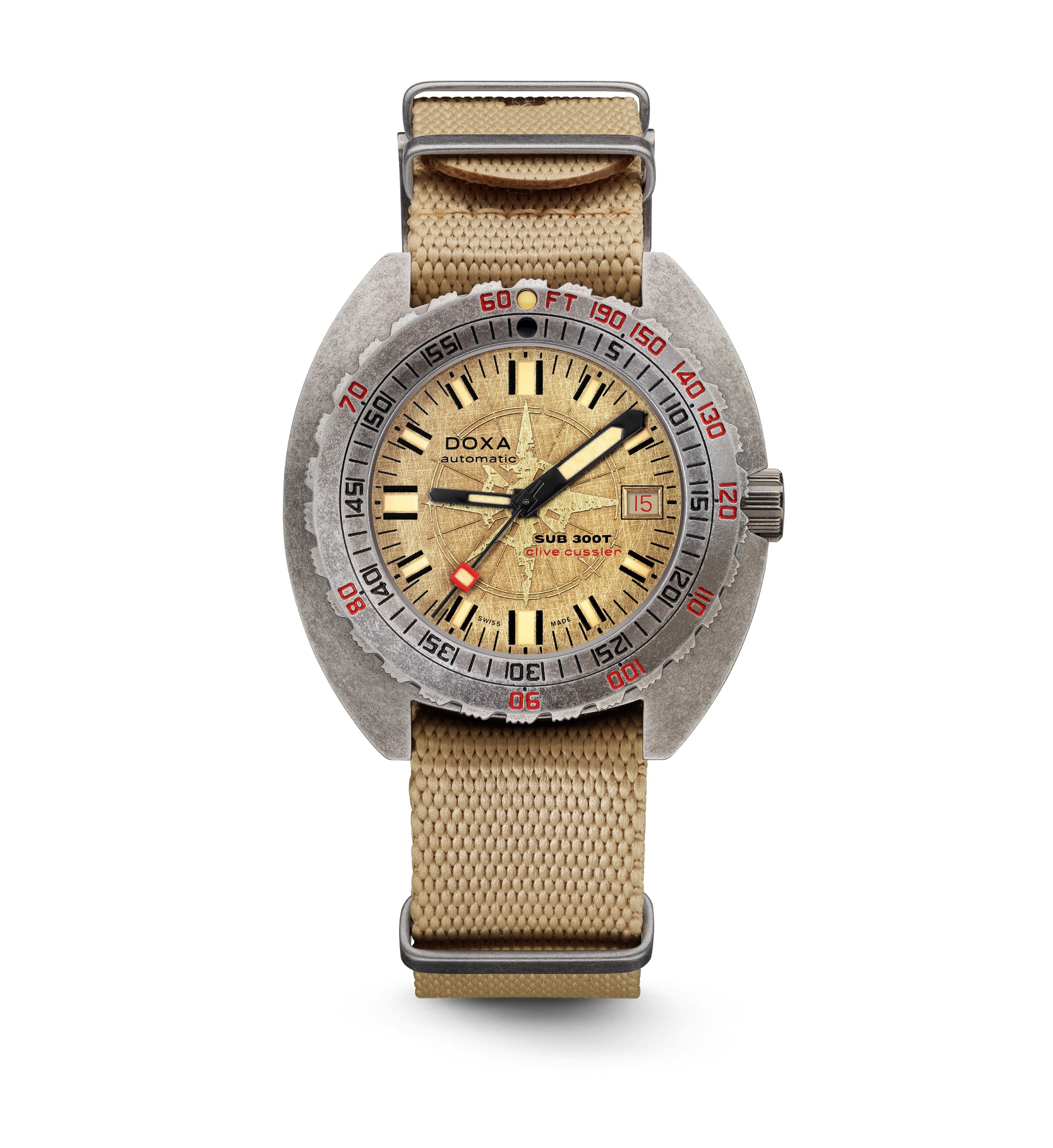 Doxa SUB 300T Clive Cussler Automatic (Beige Dial / 42.5mm)