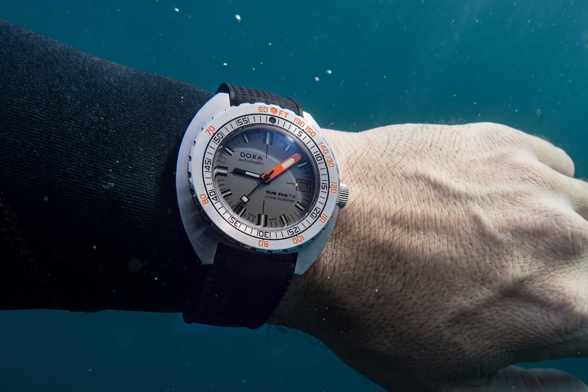 Doxa SUB 300 Ti5 Clive Cussler Automatic (Silver Dial / 42.5mm)