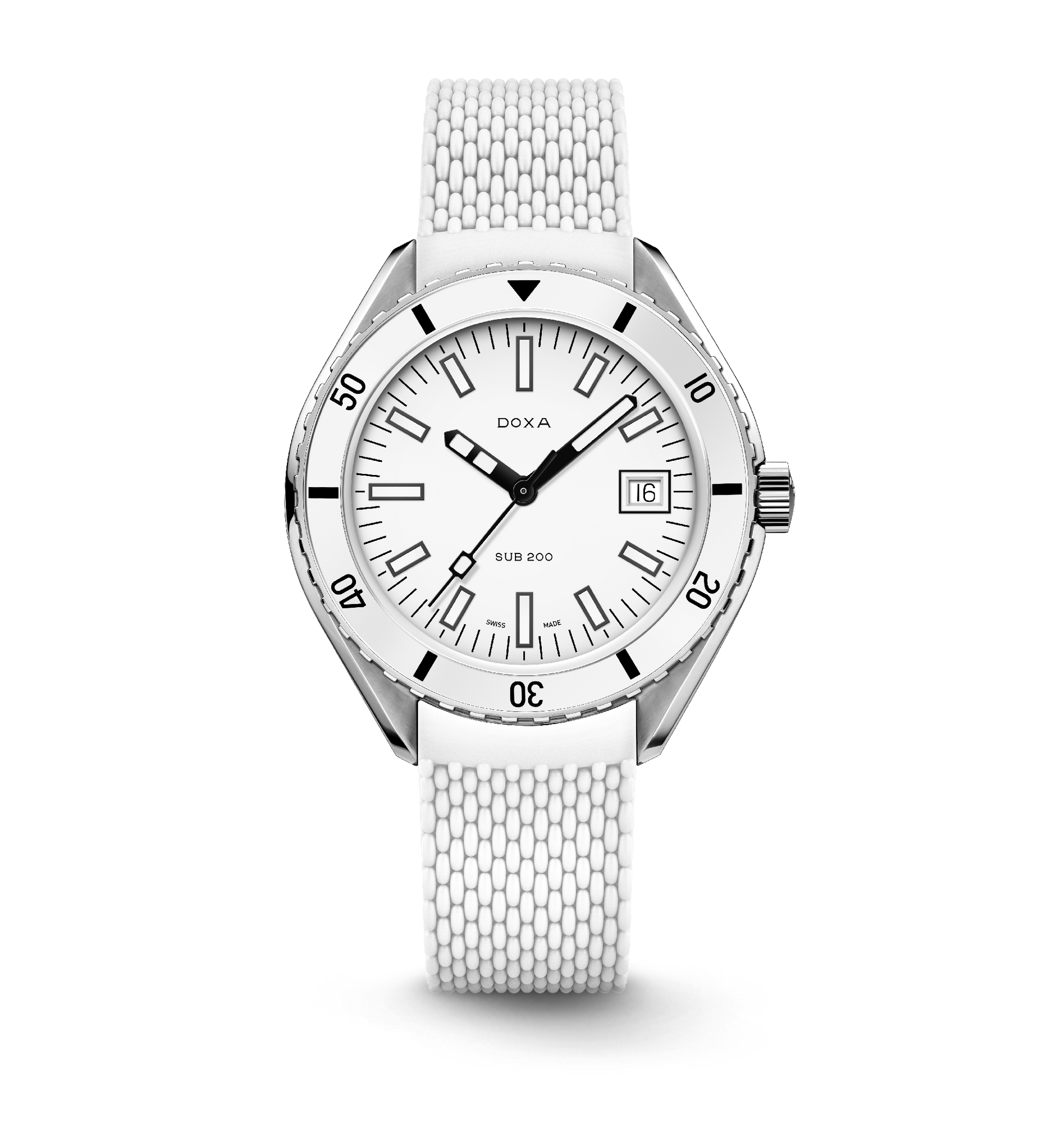 Doxa SUB 200 Whitepearl Automatic (White Dial / 42mm)