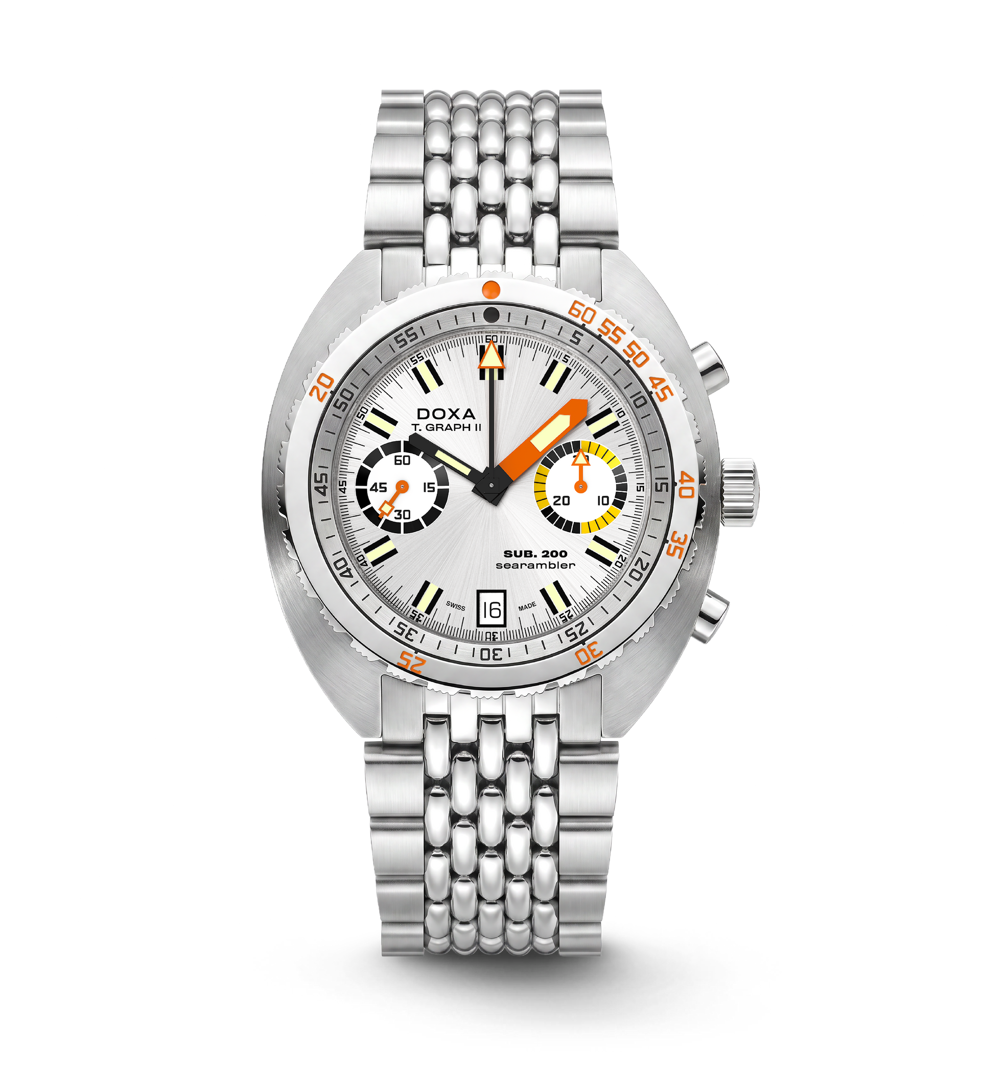 Doxa SUB 200 T.GRAPH II Searambler Automatic Chronograph (Silver Dial / 42mm)