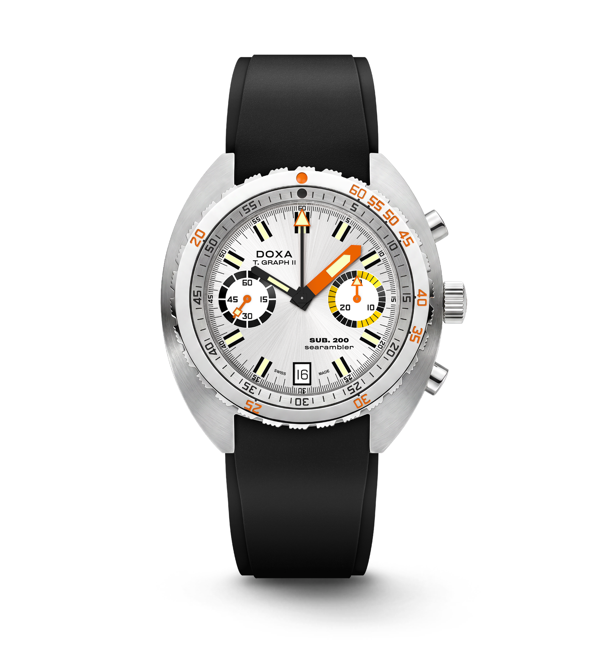 Doxa SUB 200 T.GRAPH II Searambler Automatic Chronograph (Silver Dial / 42mm)