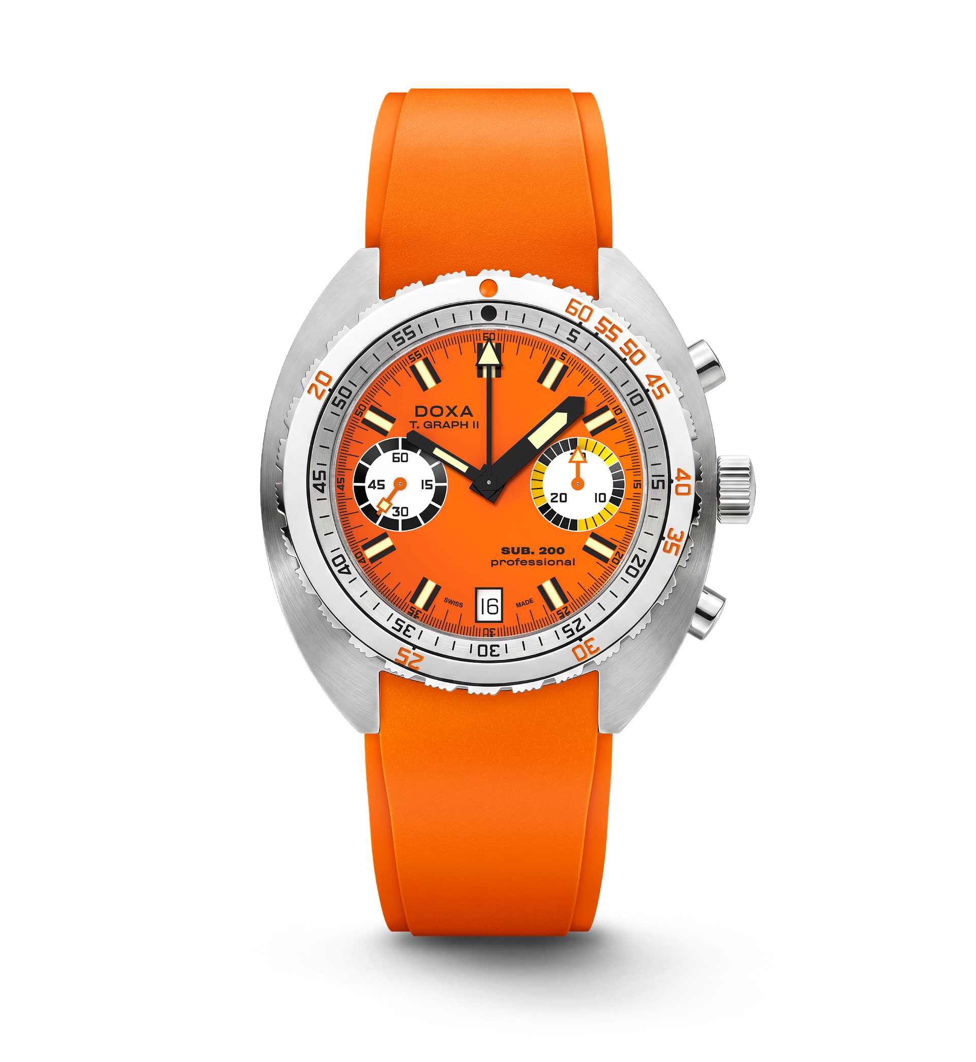 Doxa SUB 200 T.GRAPH II Professional Automatic Chronograph (Orange Dial / 42mm)