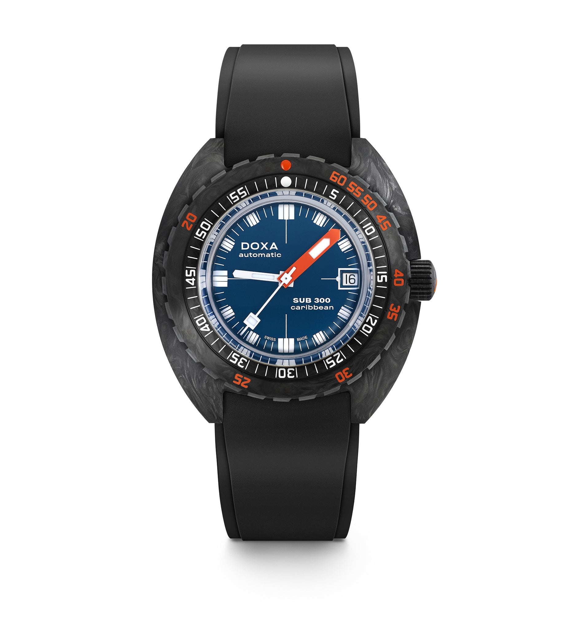 Doxa SUB 300 Carbon Caribbean Automatic (Blue Dial / 42.5mm)