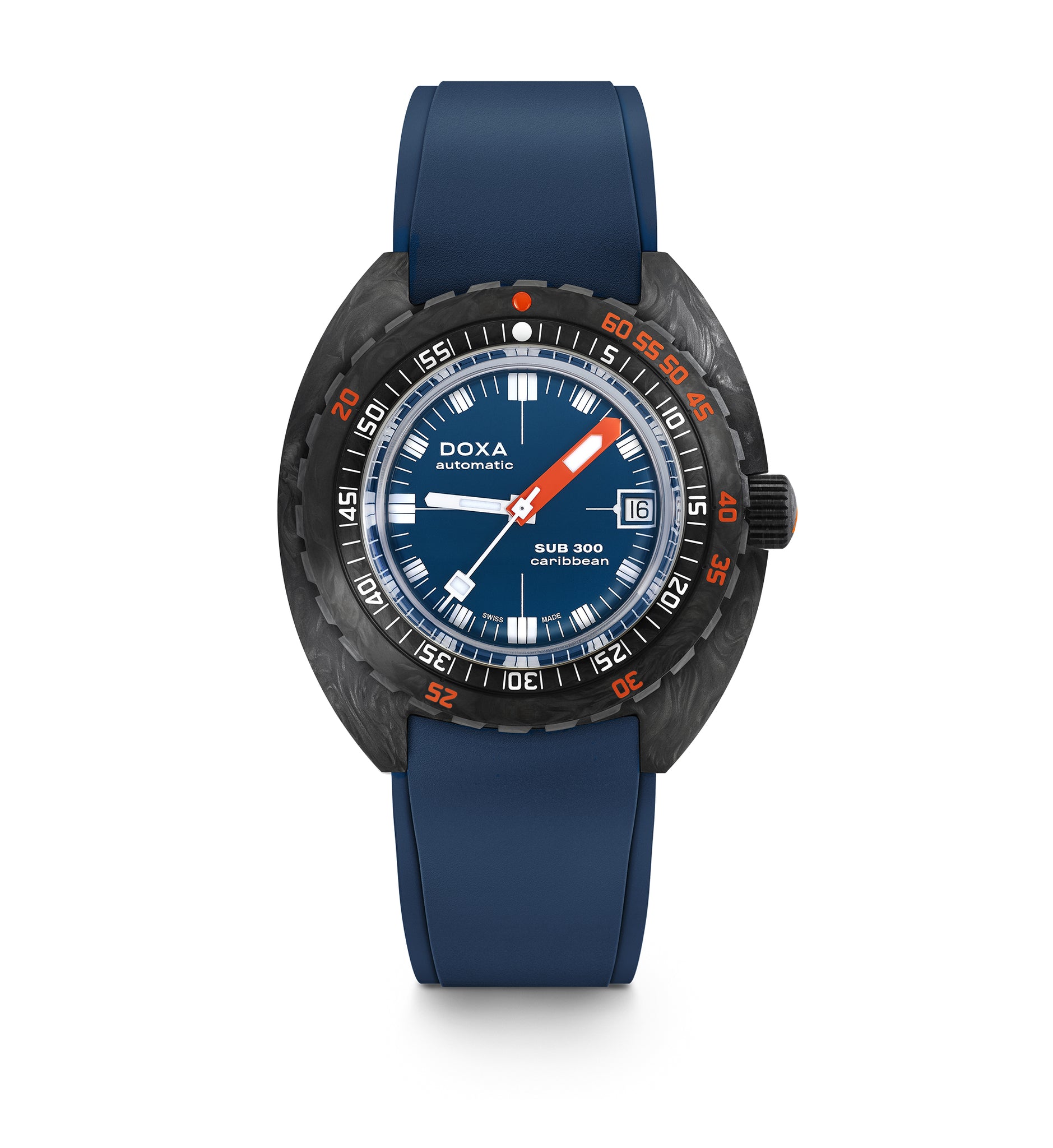 Doxa SUB 300 Carbon Caribbean Automatic (Blue Dial / 42.5mm)