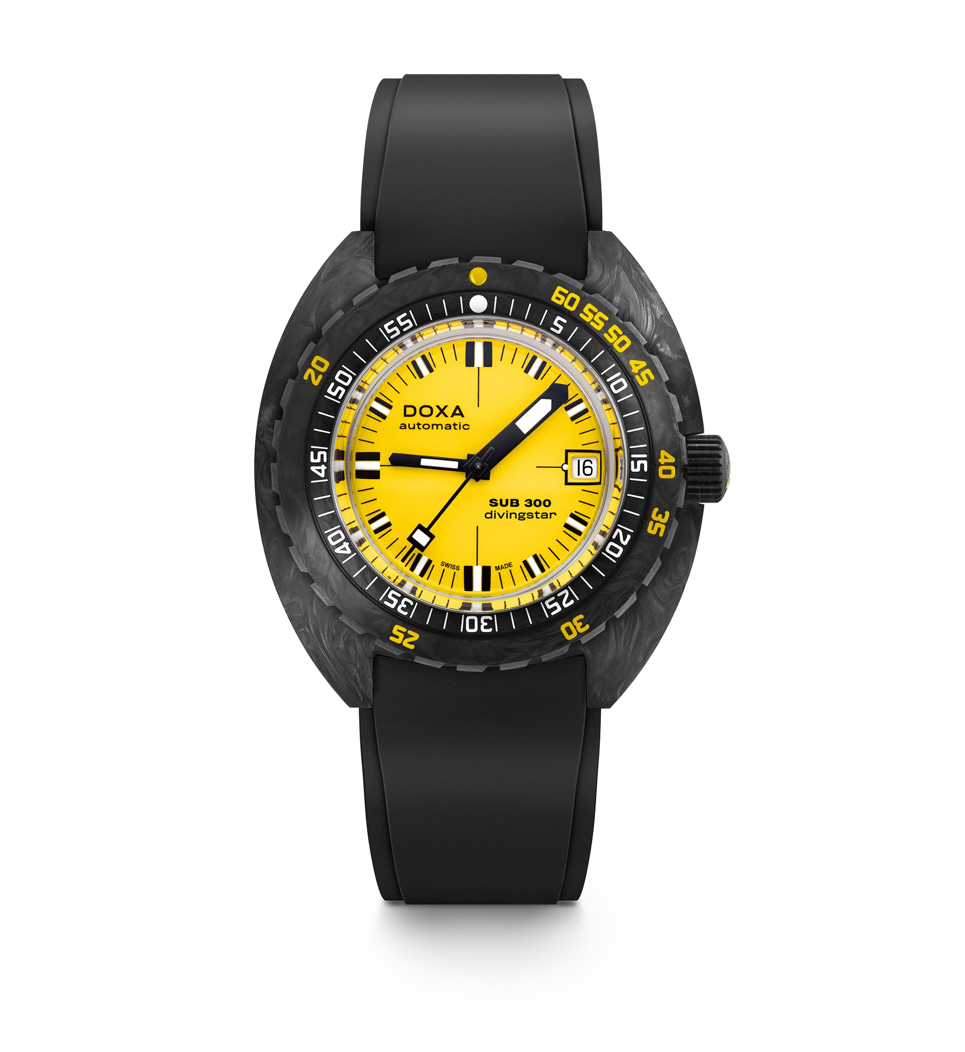 Doxa SUB 300 Carbon Divingstar Automatic (Yellow Dial / 42.5mm)