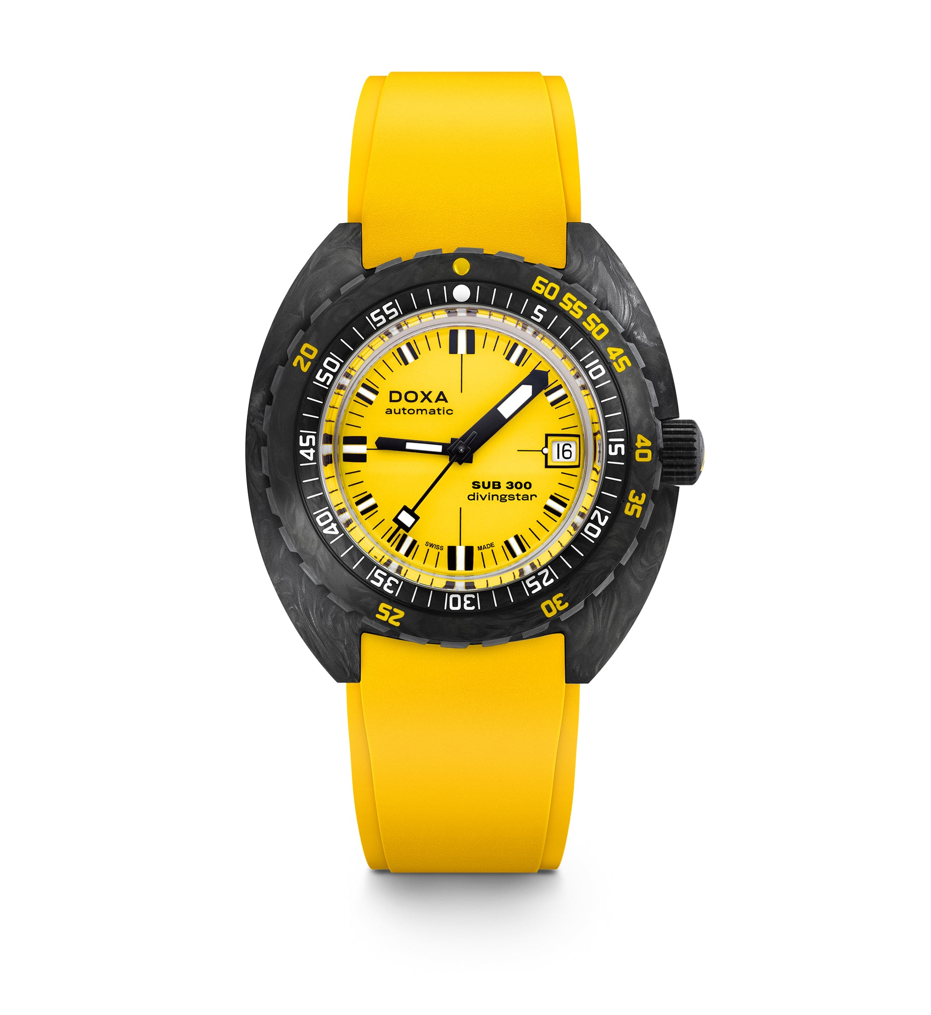 Doxa SUB 300 Carbon Divingstar Automatic (Yellow Dial / 42.5mm)