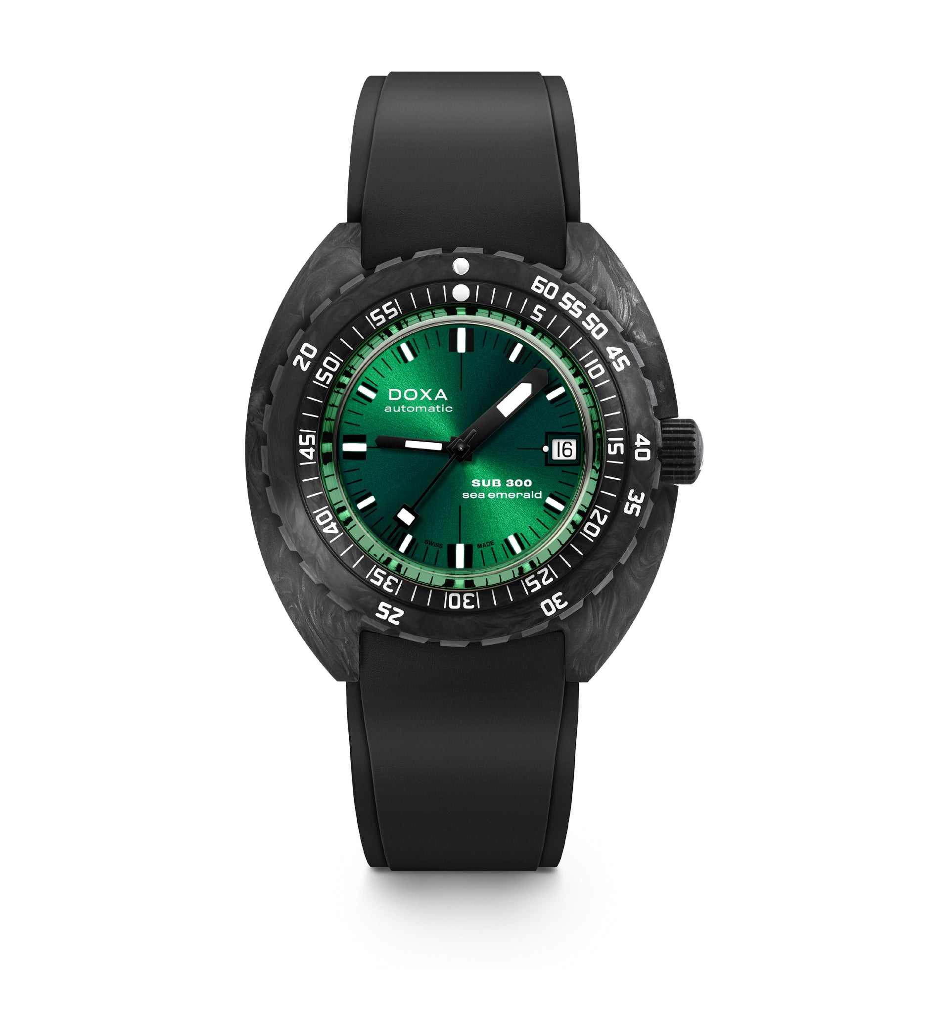 Doxa SUB 300 Carbon Sea Emerald Automatic (Green Dial / 42.5mm)