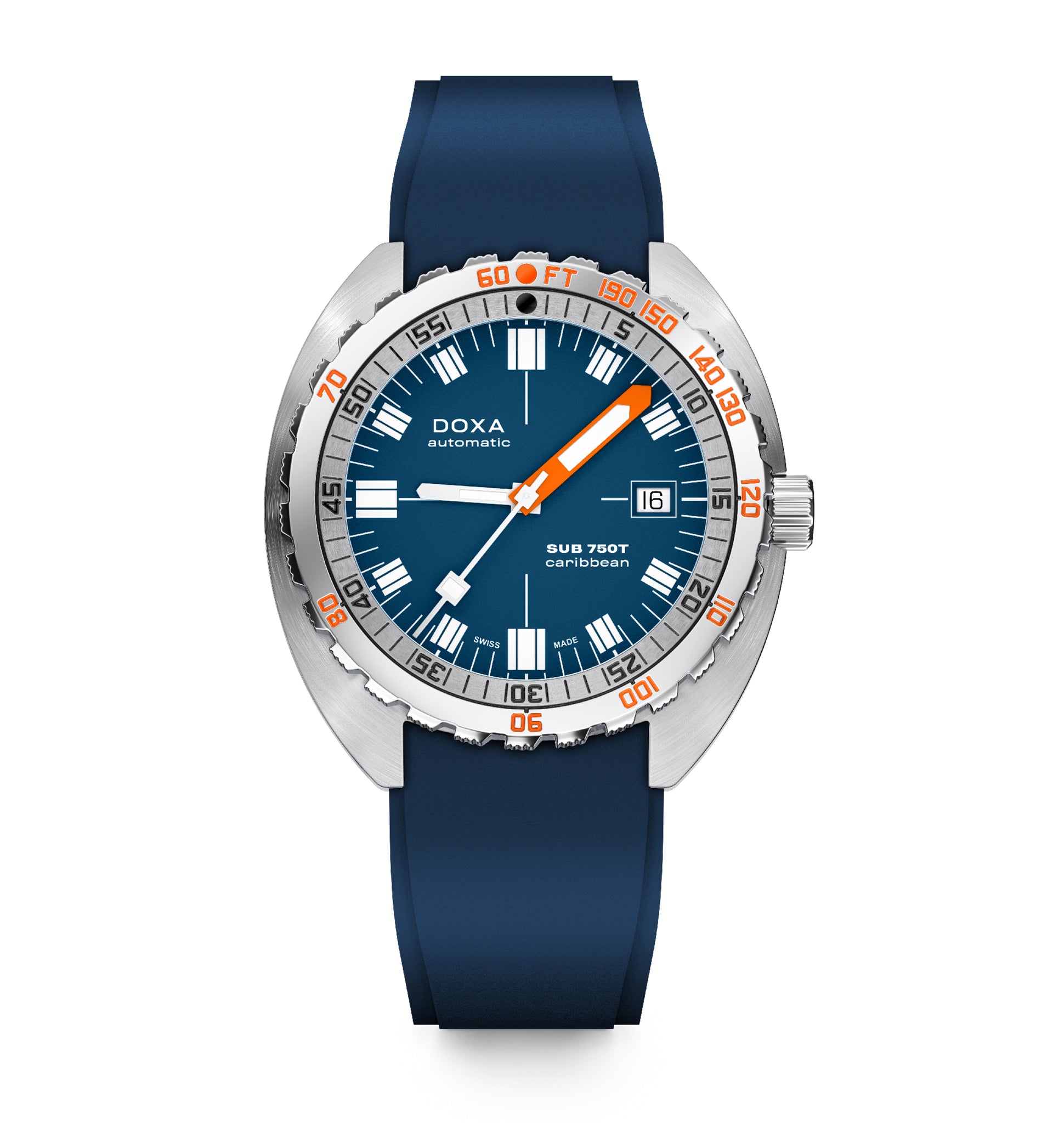 Doxa SUB 750T Caribbean Automatic (Blue Dial / 45mm)