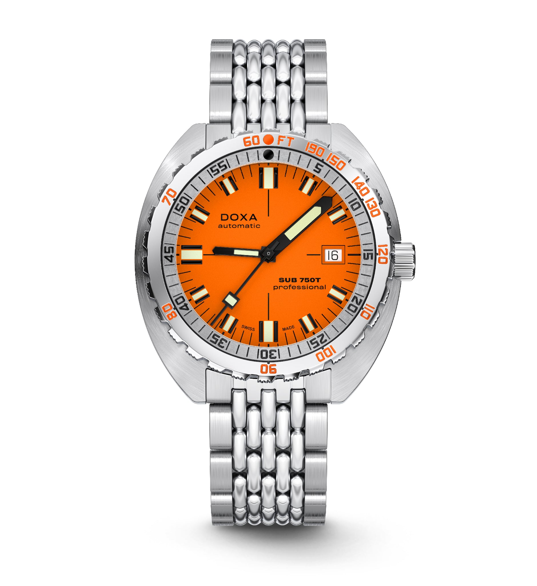 Doxa SUB 750T Professional Automatic (Orange Dial / 45mm)