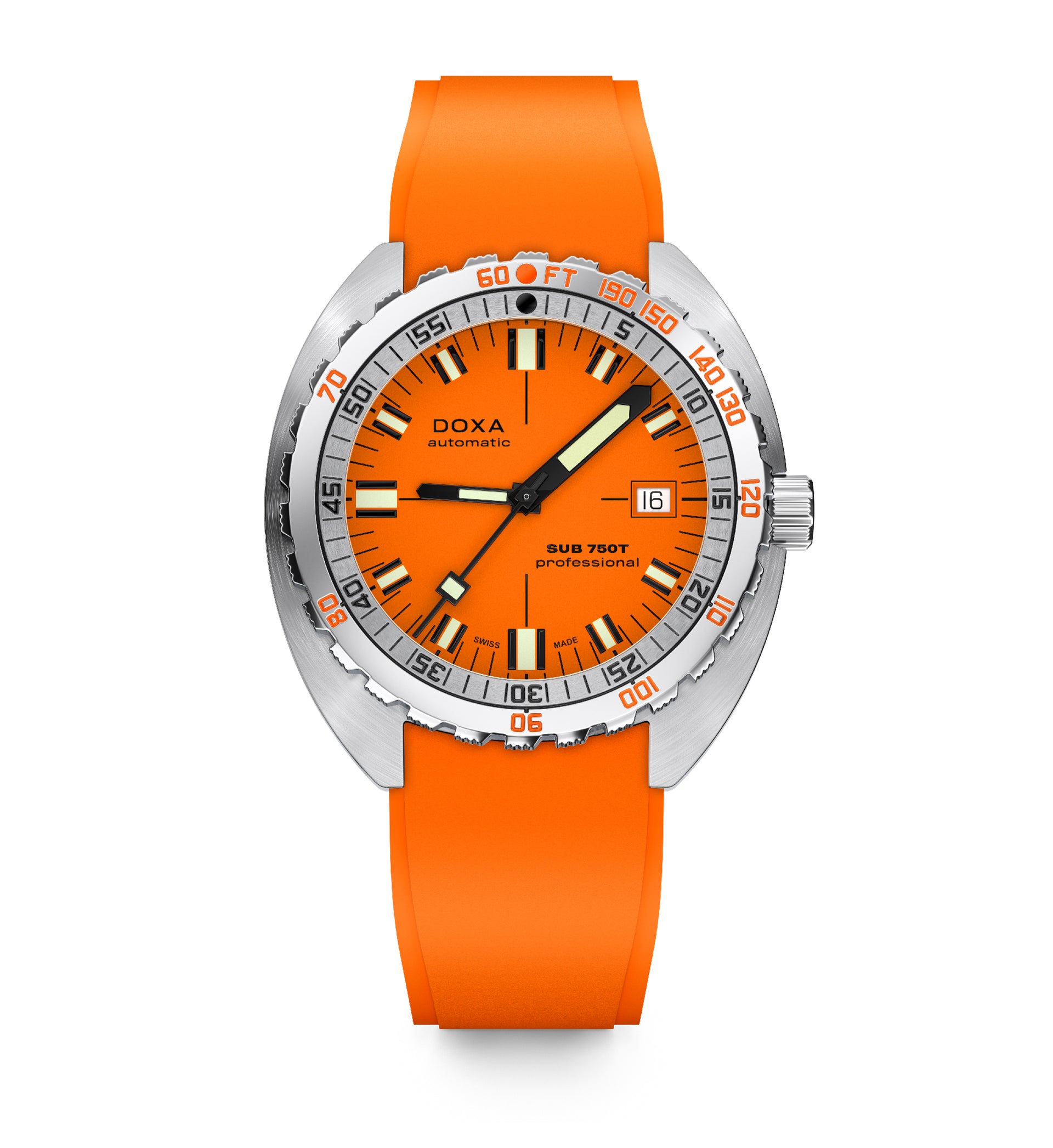 Doxa SUB 750T Professional Automatic (Orange Dial / 45mm)