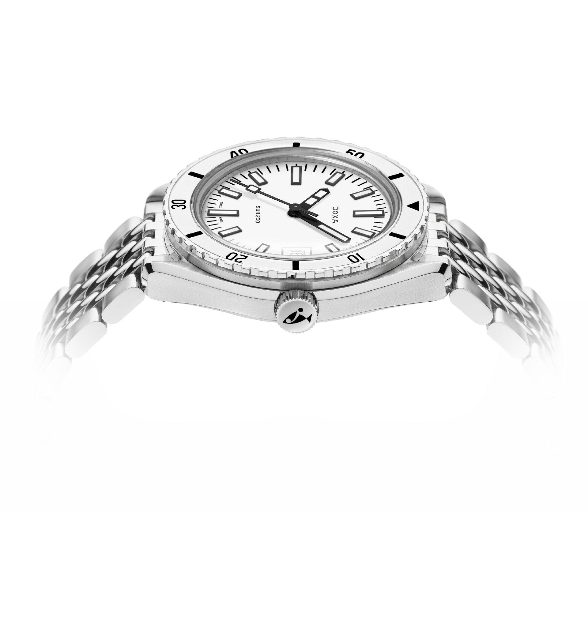 Doxa SUB 200 Whitepearl Automatic (White Dial / 42mm)