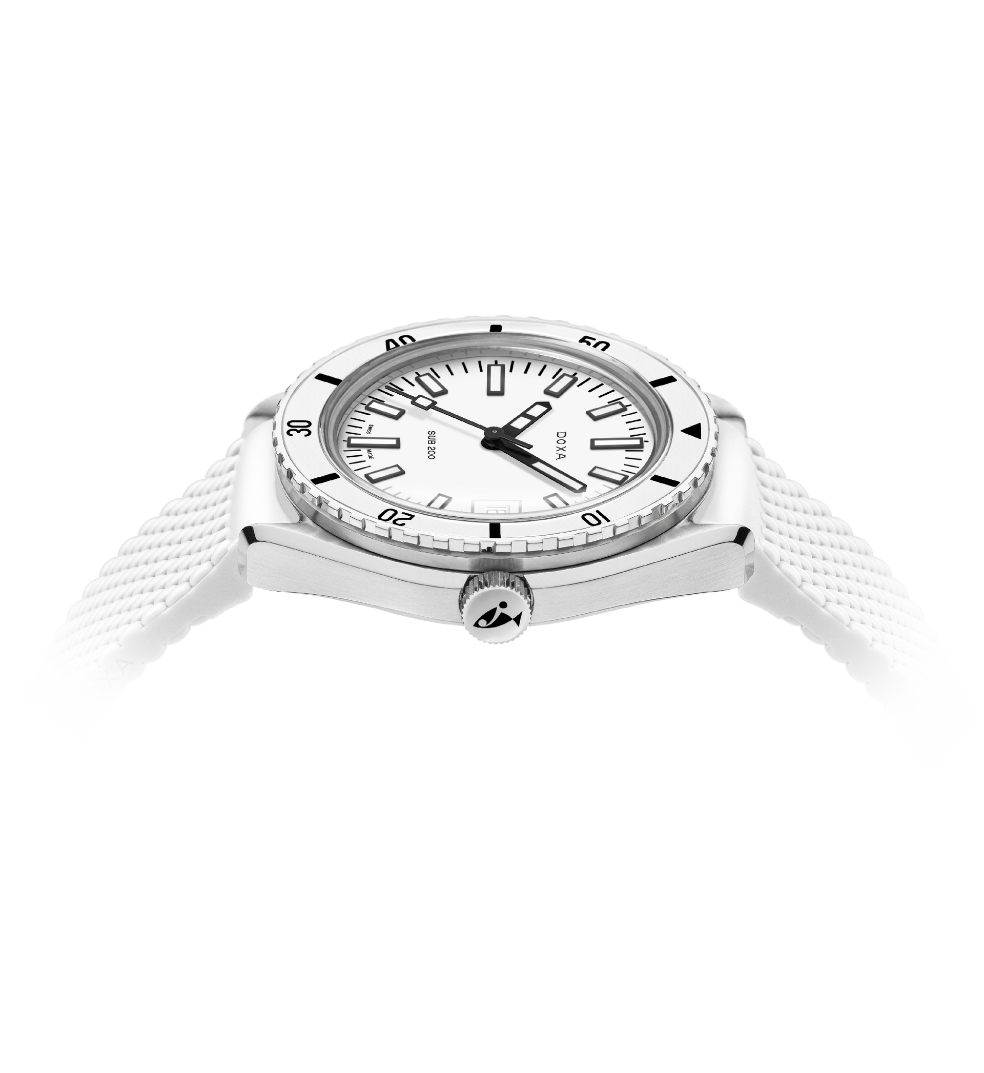 Doxa SUB 200 Whitepearl Automatic (White Dial / 42mm)