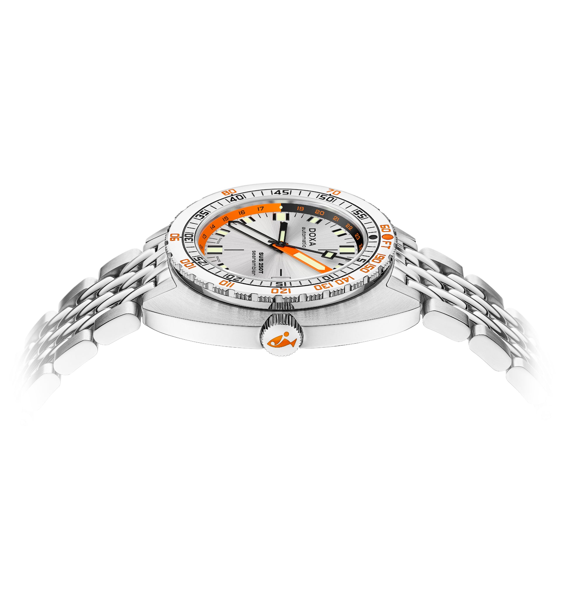 Doxa SUB 250T GMT Searambler Automatic (Silver Dial / 40mm)