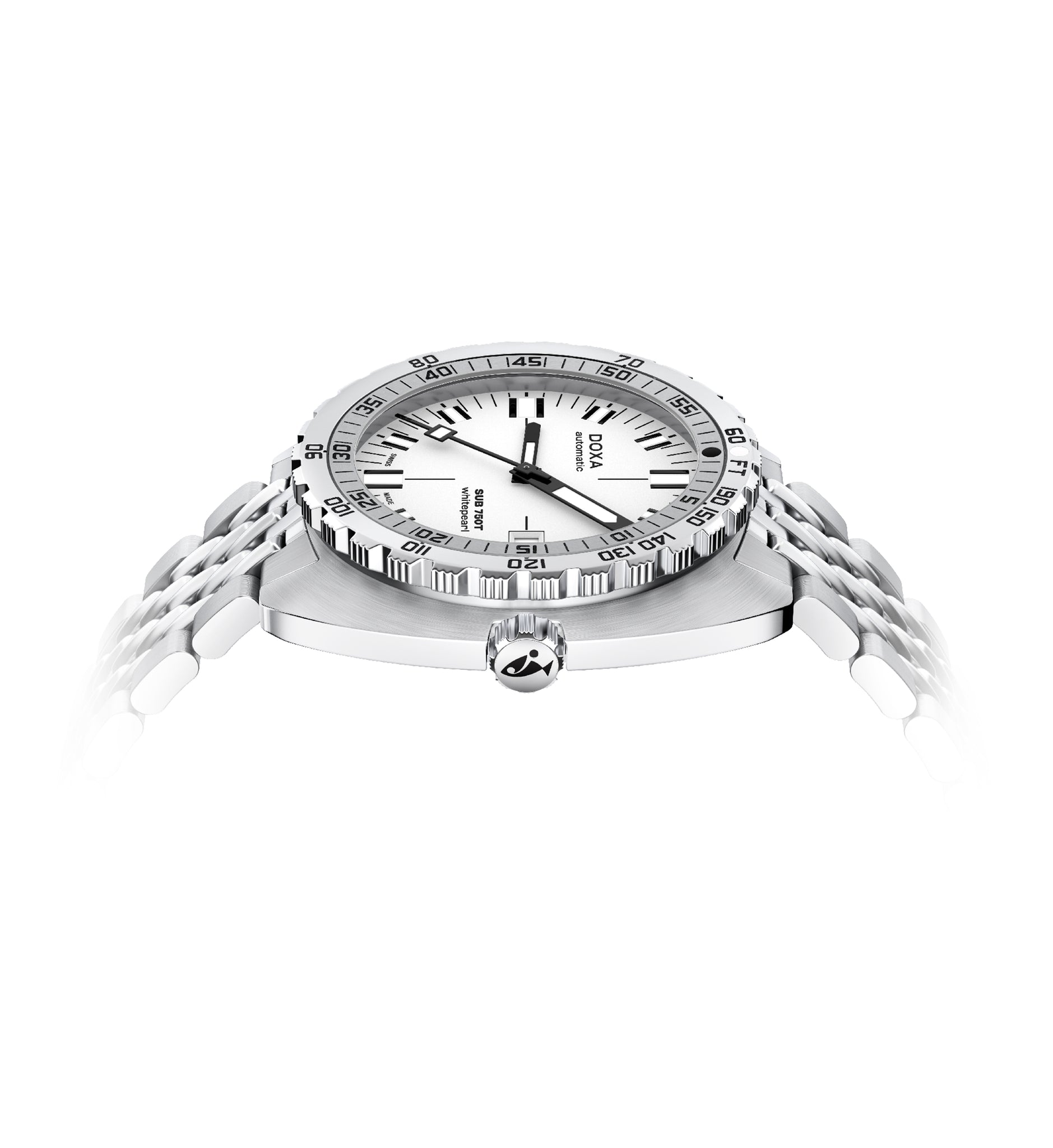 Doxa SUB 750T Whitepearl Automatic (White Dial / 45mm)