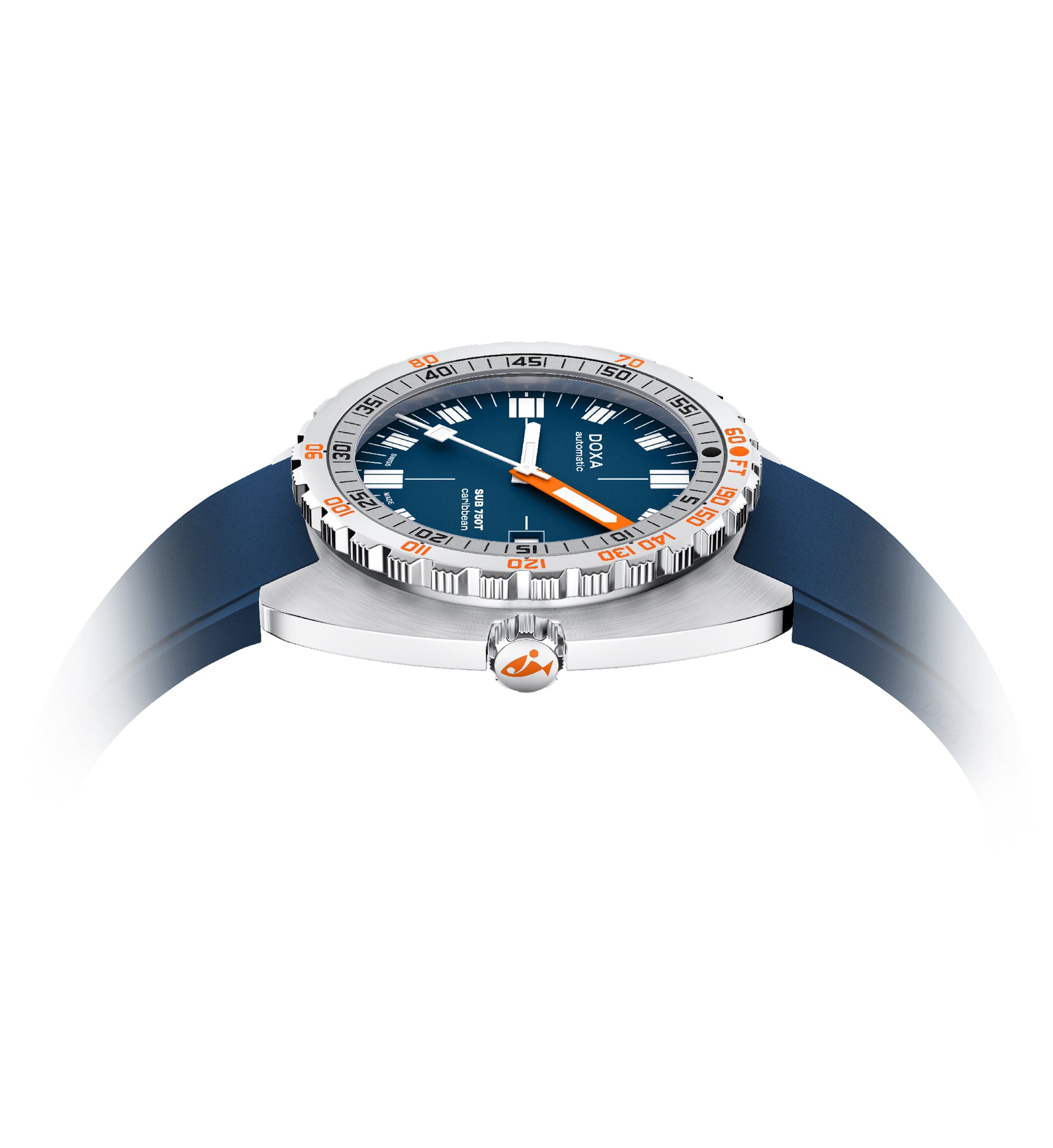 Doxa SUB 750T Caribbean Automatic (Blue Dial / 45mm)