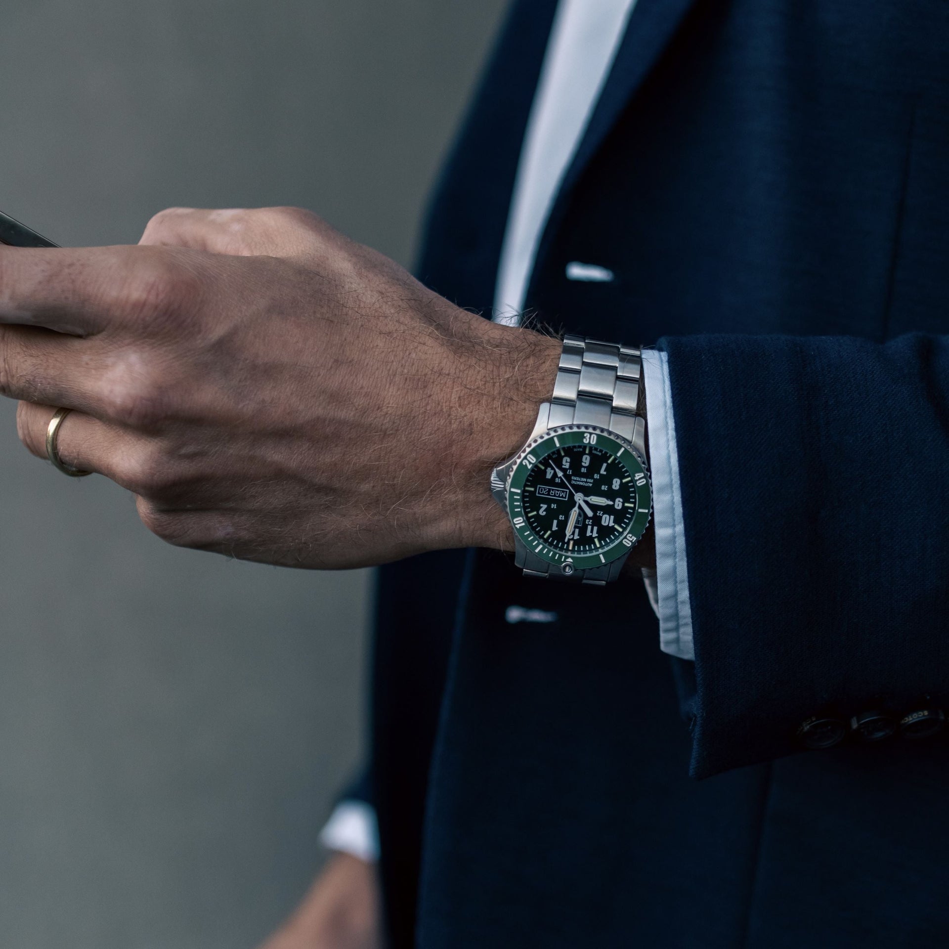 Automatic Sport Timer, 42MM - Green Dial