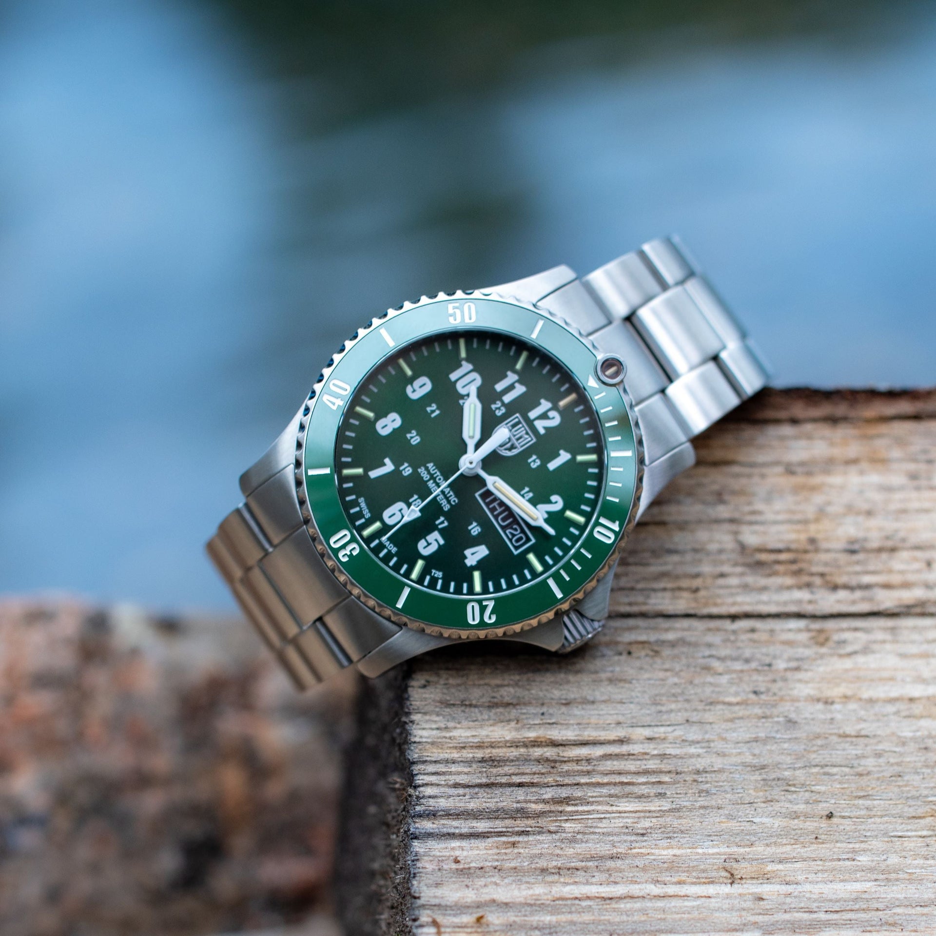 Automatic Sport Timer, 42MM - Green Dial