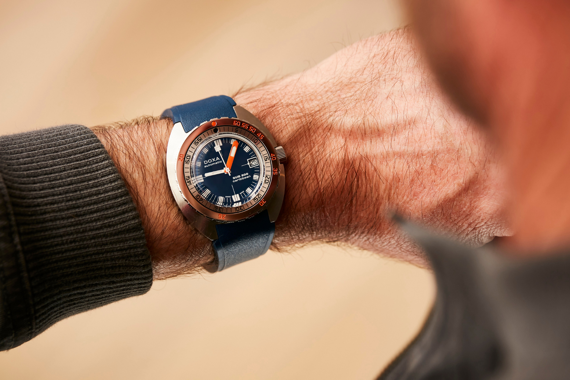 Doxa SUB 300 Caribbean Automatic (Blue Dial / 42.5mm)