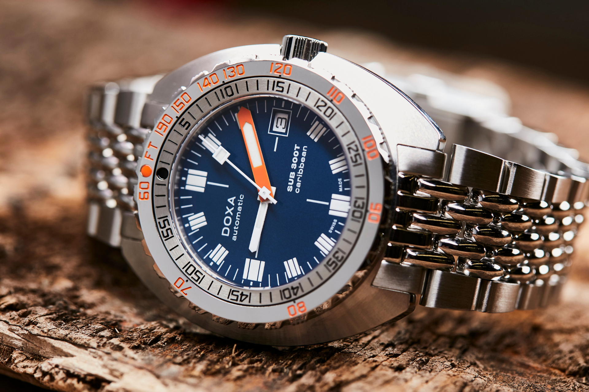 Doxa SUB 300T Caribbean Automatic (Blue Dial / 42.5mm)